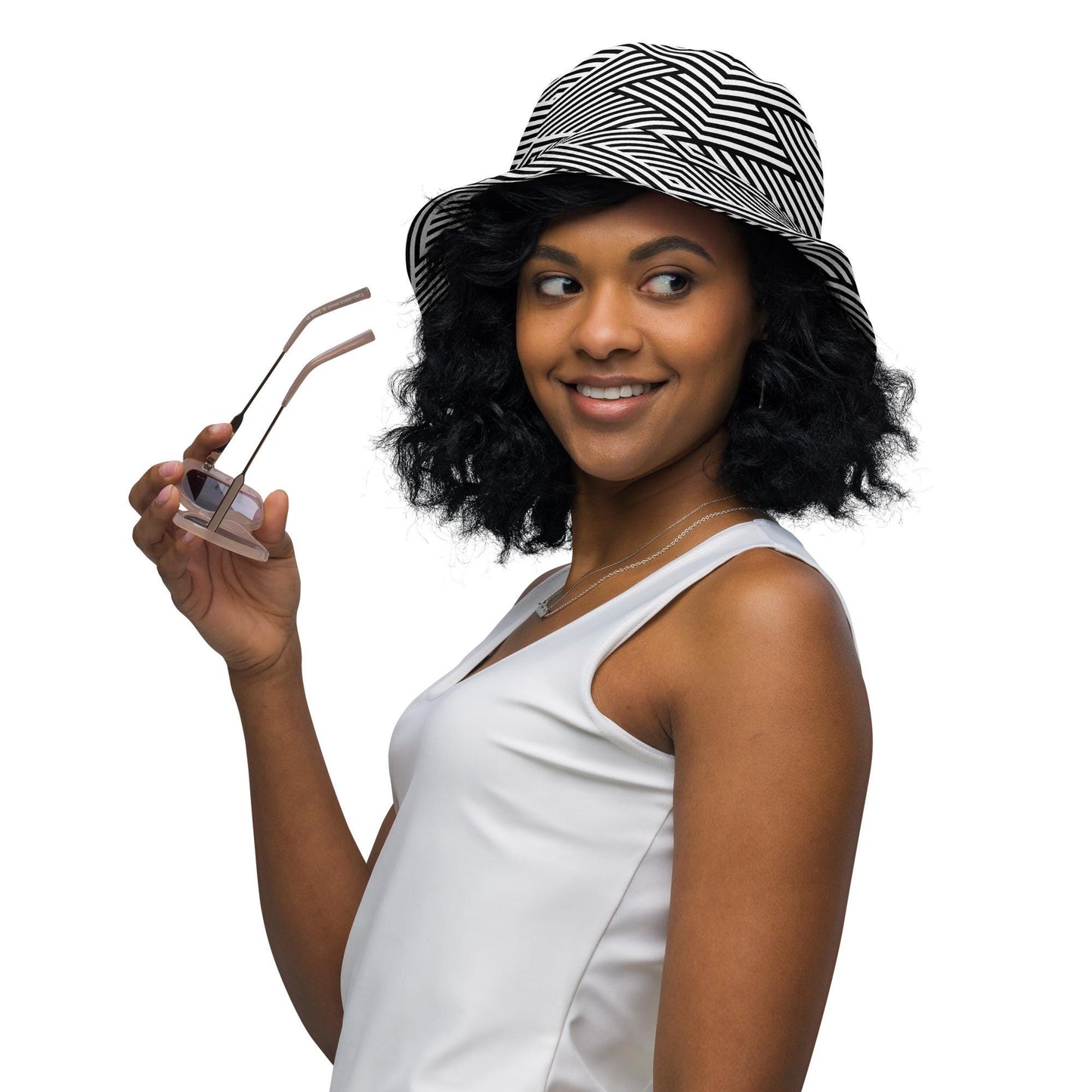 Bob Réversible Unisexe – Chapeau Minimaliste - Stylé léger, accessoire mode d’été pour adultes, Streetwear, cadeau - Design Graphique