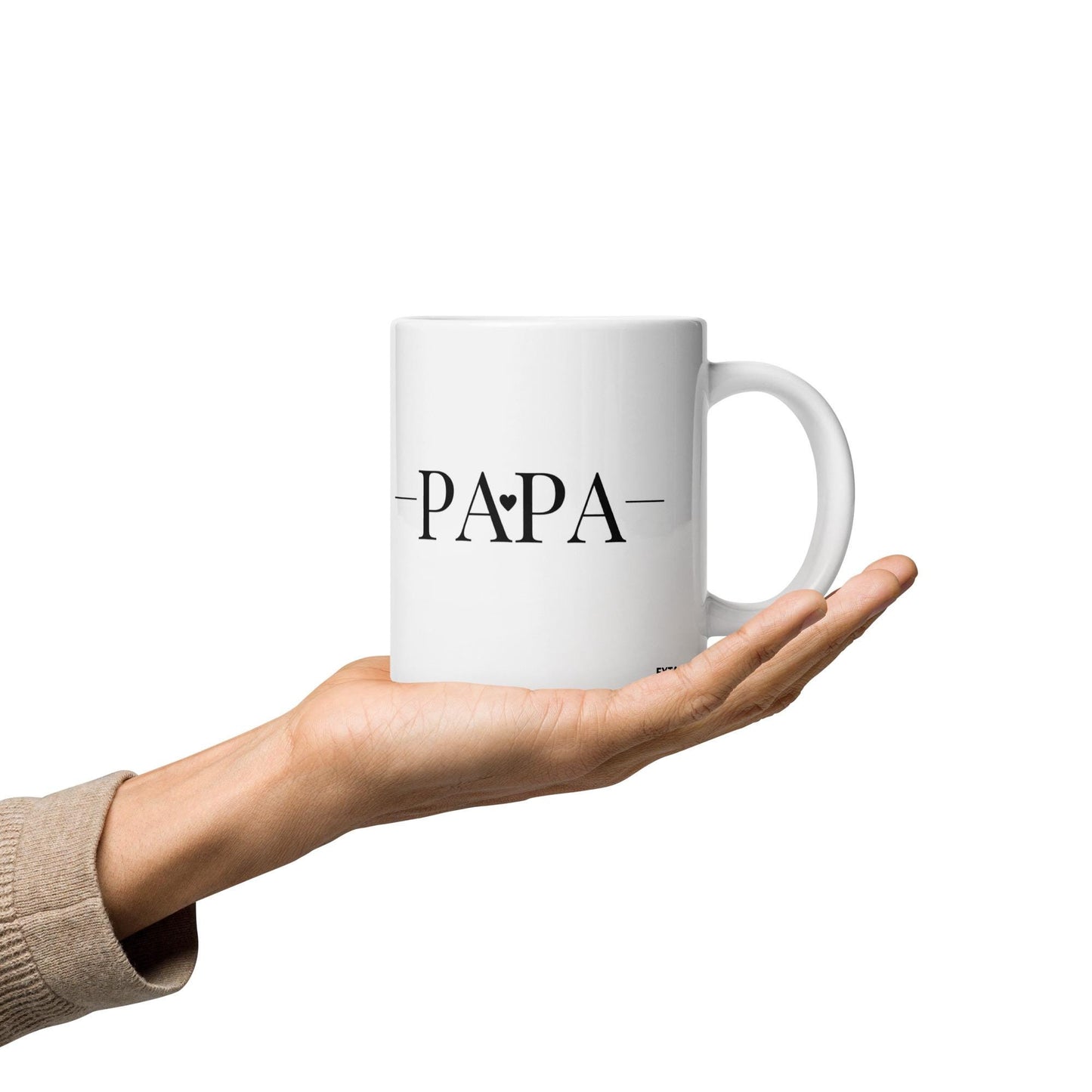 Mug en Céramique - design Mention PAPA – 11, 15 et 20 oz - Tasse Personnalisable - cadeau, bureau, déco cuisine anniversaire fêtes des pères