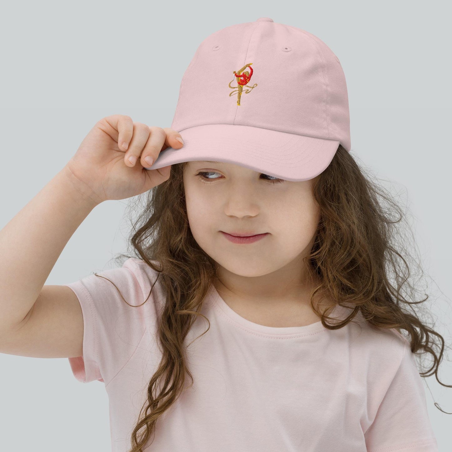 Casquette bébé & petites fille – 100% coton bio, légère et respirante – motif brodé Gymnaste