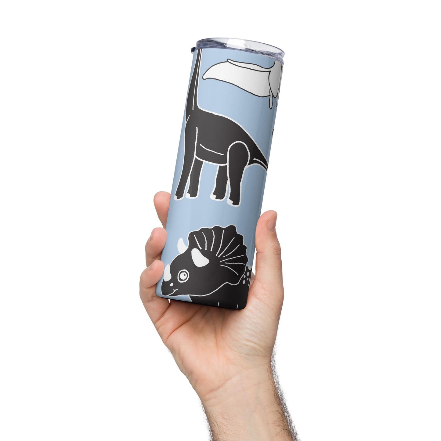 Mug isotherme inox - Gobelet en Acier Inoxydable – Design dinosaure - Mug de Voyage Durable, Étanche, Élégant - Boissons Chaudes et Froides