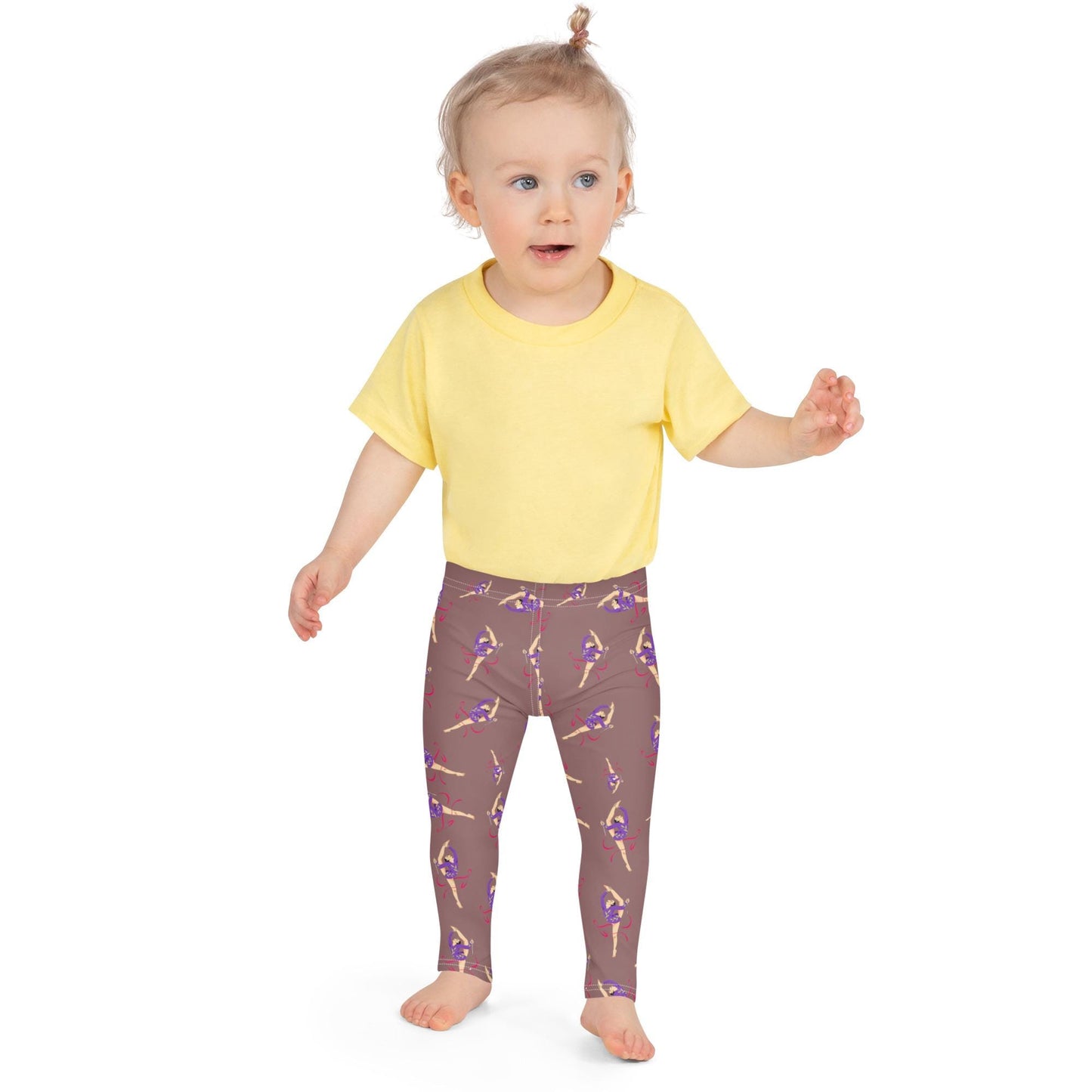 Leggings Bébé et Petite Fille - Confortable, Doux et Extensible - quotidien, sport, urbain, école, cadeau – Design Danseuse Gymnaste