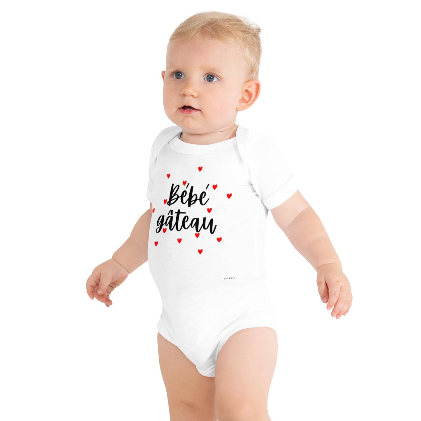 Body bébé unisexe – 100 % coton, doux et respirant – Bébé Gâteau