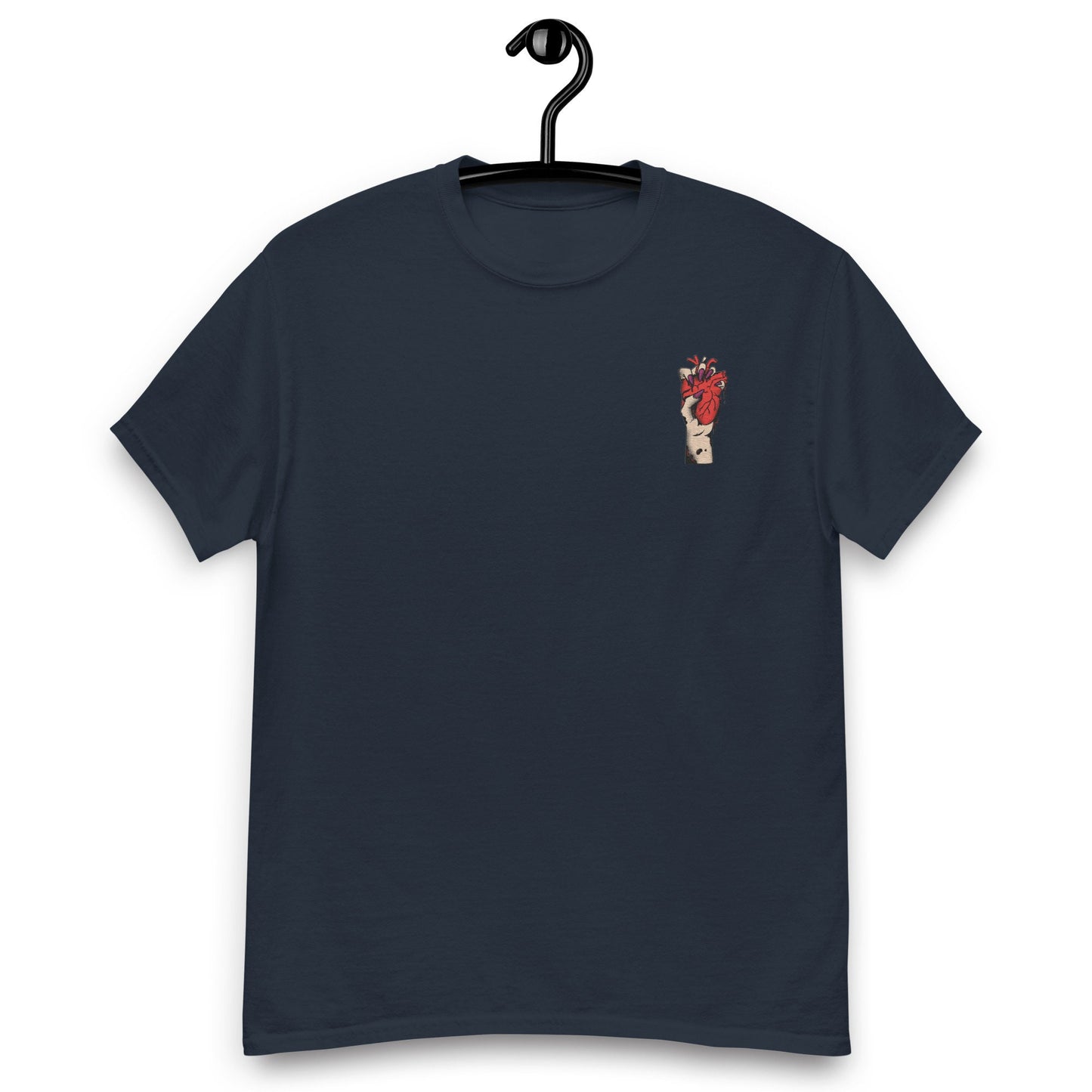 T-shirt Minimaliste pour Homme 100% Coton - Motif Brodé - Tee-shirt style casual, cadeau éthique, anniversaire, Noël