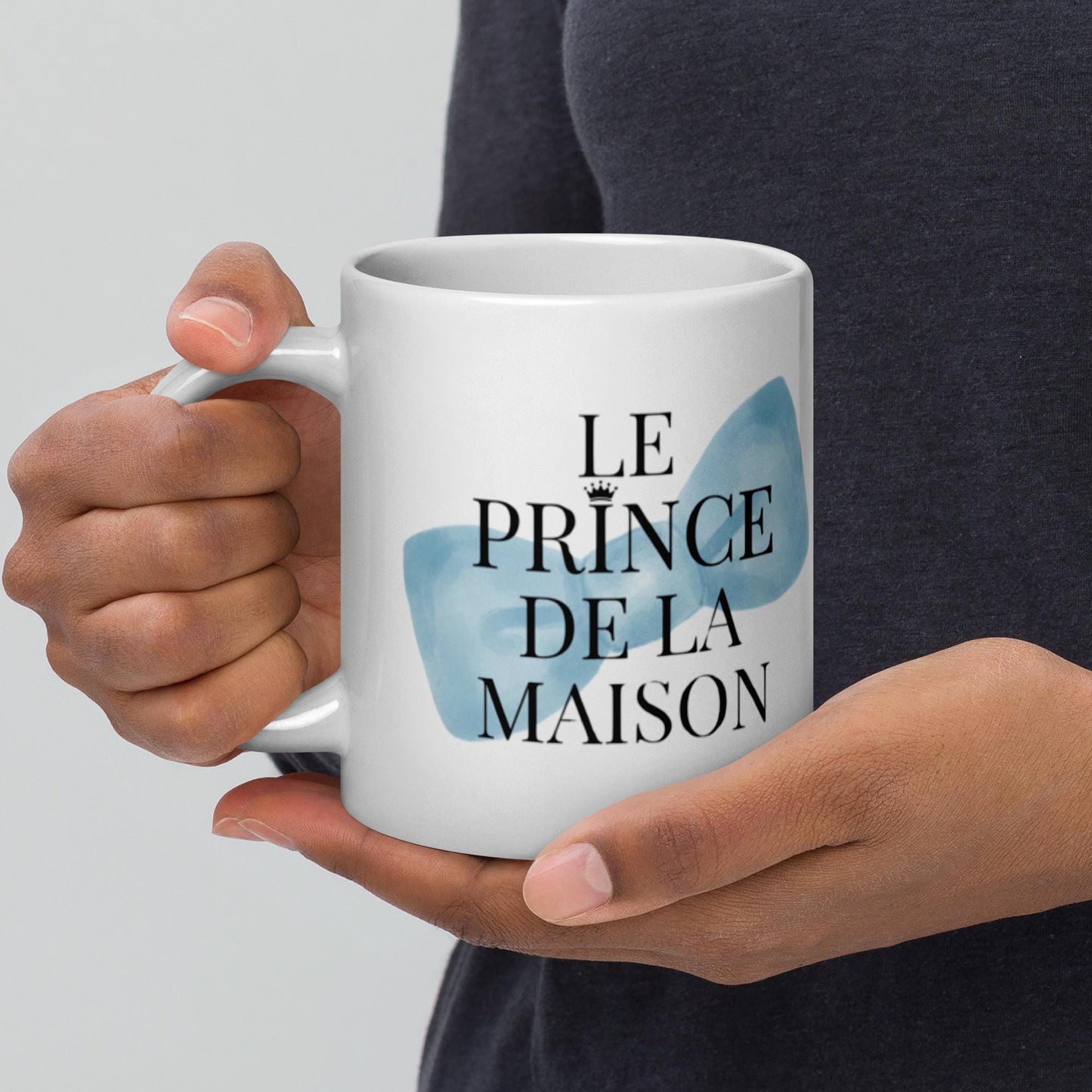 Mug en Céramique "Le prince de la Maison" – Tasse Design et Élégante - 15 oz - bureau, cadeau anniversaire, petit garçon, fête des pères