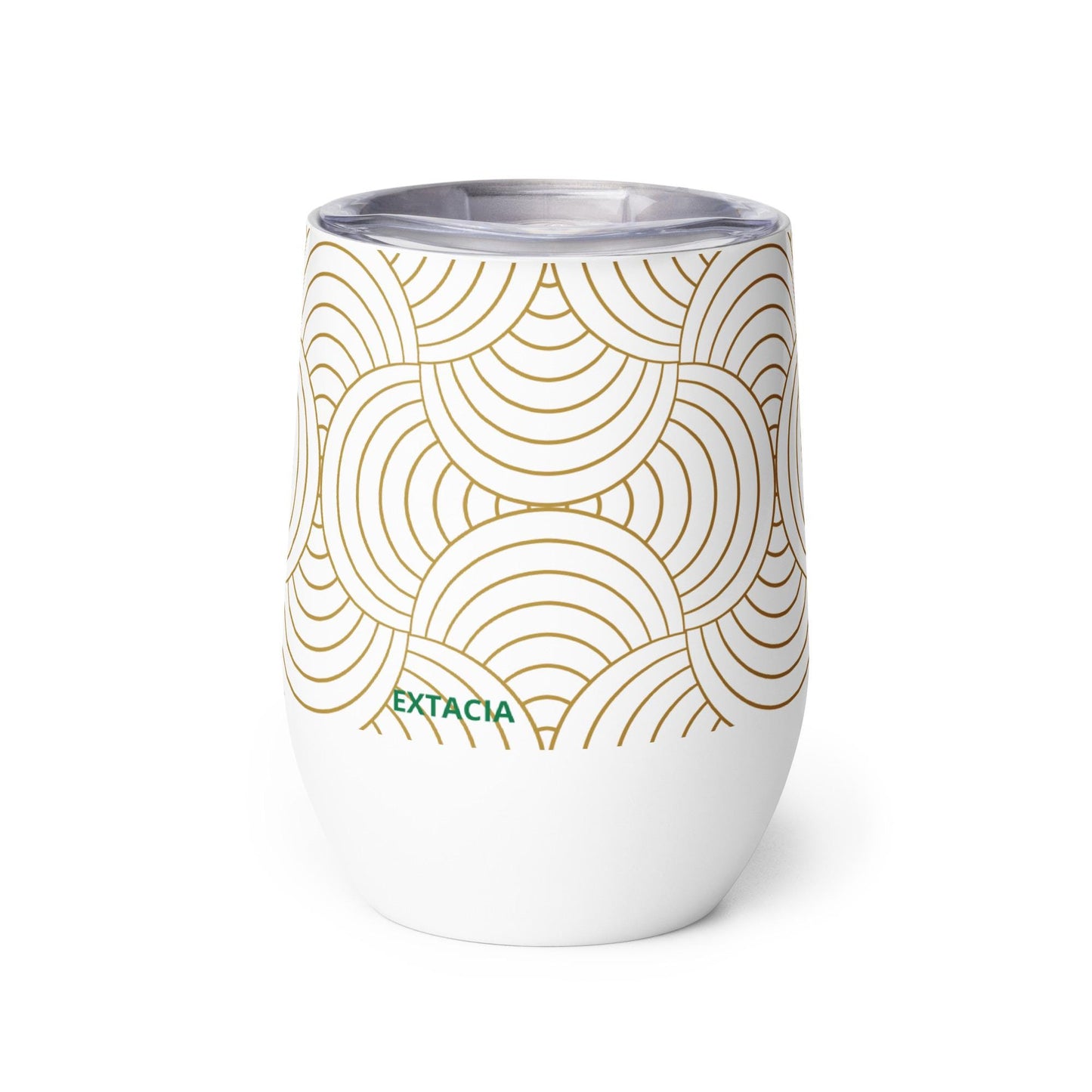 Mug Isotherme Inox - Petit Thermos Isotherme en Acier Inoxydable – Design Graphique - Mug de Voyage, Gobelet à Vin, Café, Thé, Étanche