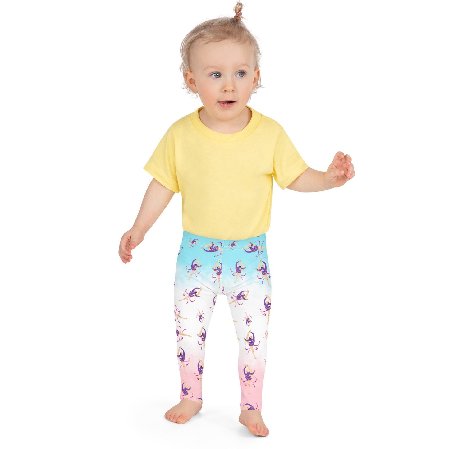 Leggings Bébé et Petite Fille - Confortable, Doux et Extensible - quotidien, sport, urbain, école, cadeau – Design Danseuse Gymnaste