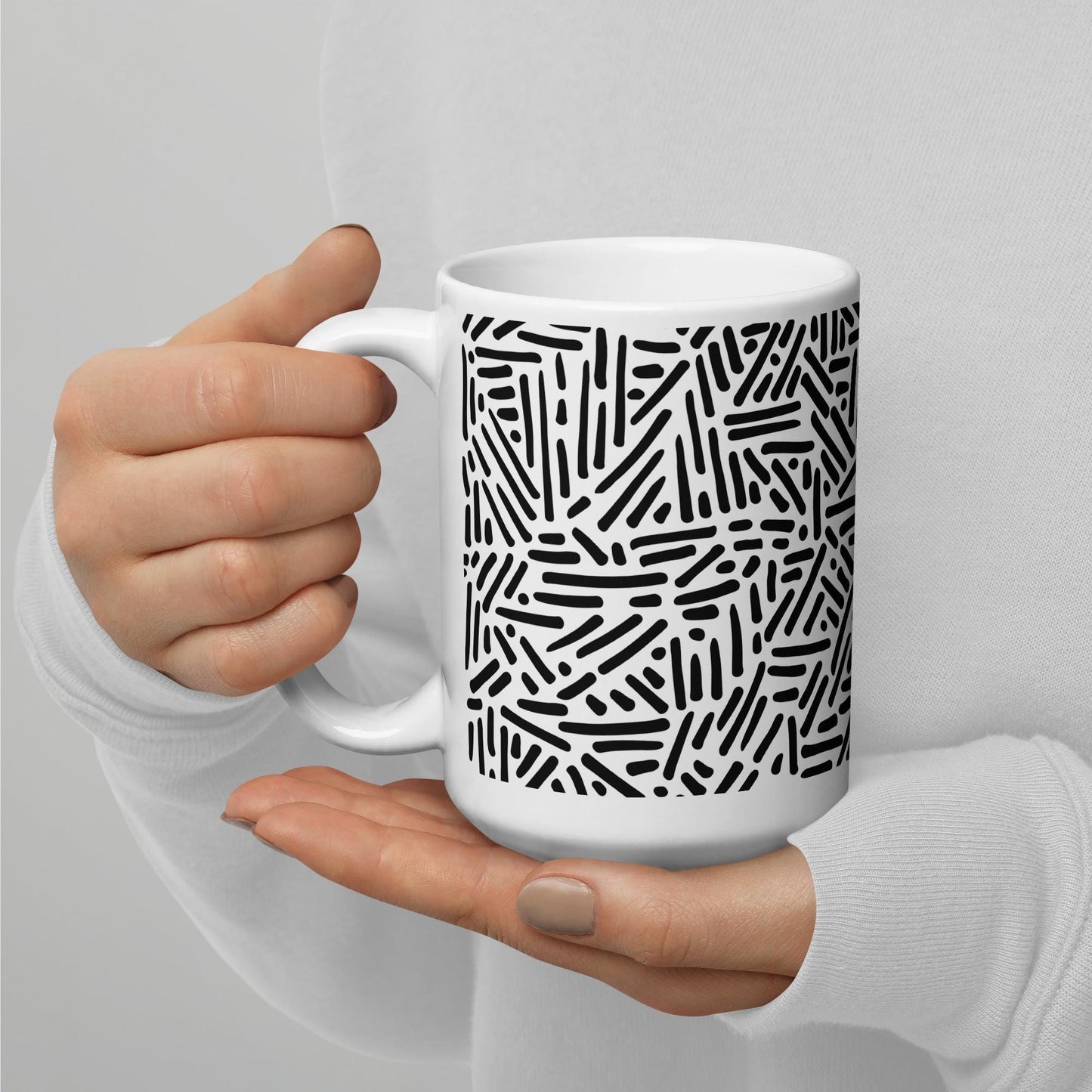Mug en Céramique – 11, 15 et 20 oz - Tasse Design et Élégante - Design Graphique - Personnalisable - cadeau, bureau, déco cuisine
