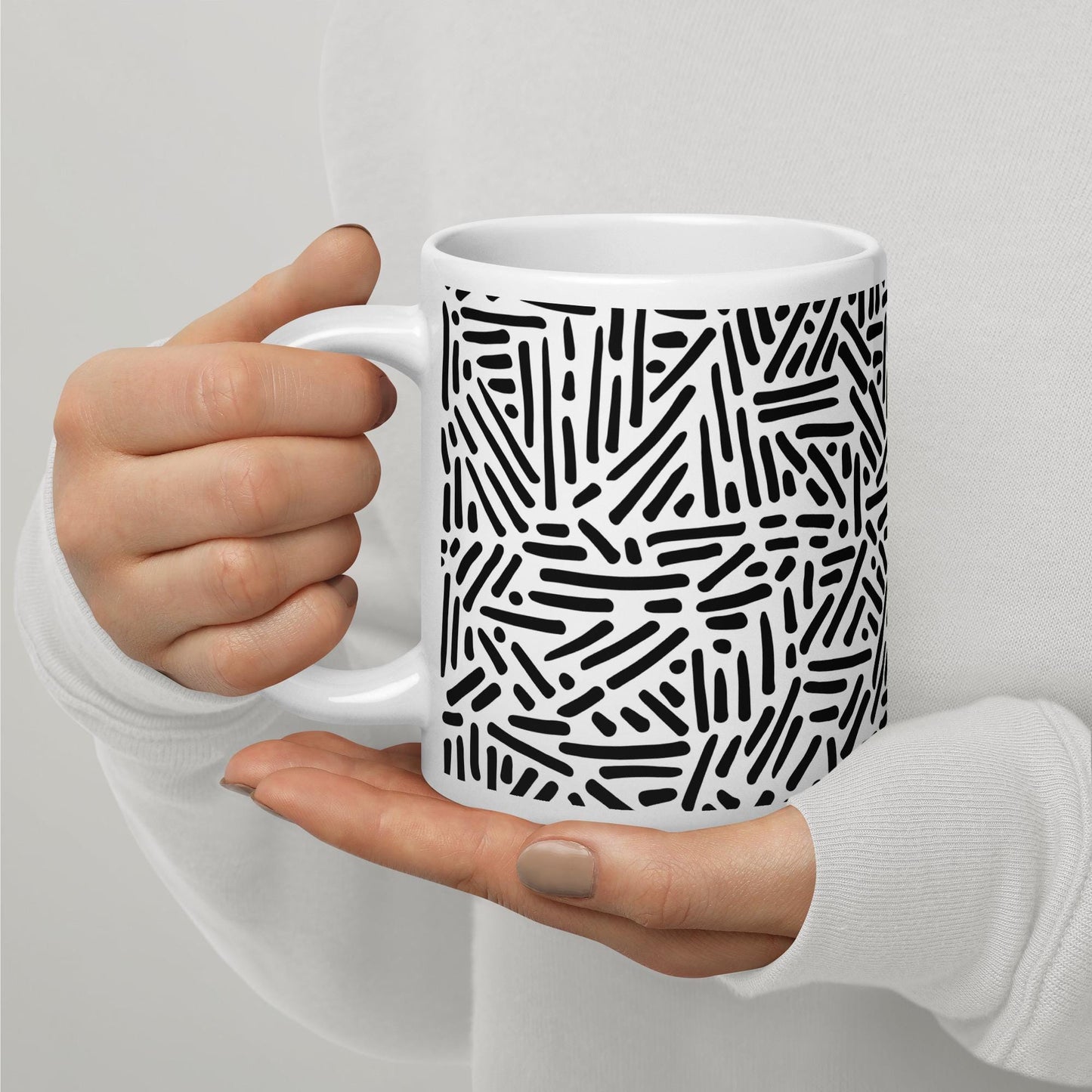 Mug en Céramique – 11, 15 et 20 oz - Tasse Design et Élégante - Design Graphique - Personnalisable - cadeau, bureau, déco cuisine
