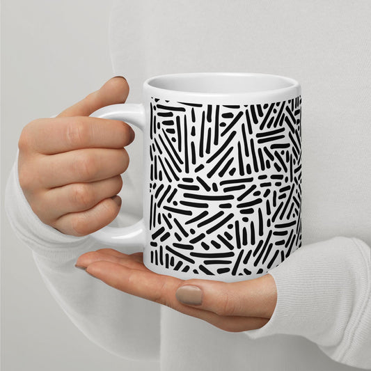 Mug en Céramique – 11, 15 et 20 oz - Tasse Design et Élégante -  Design Graphique - Personnalisable - cadeau, bureau, déco cuisine