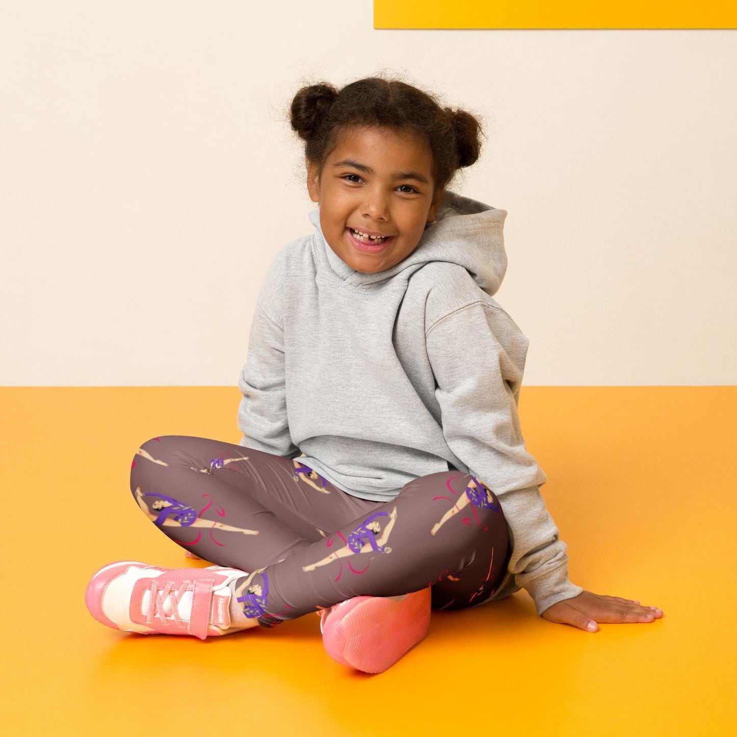 Leggings Bébé et Petite Fille - Confortable, Doux et Extensible - quotidien, sport, urbain, école, cadeau – Design Danseuse Gymnaste