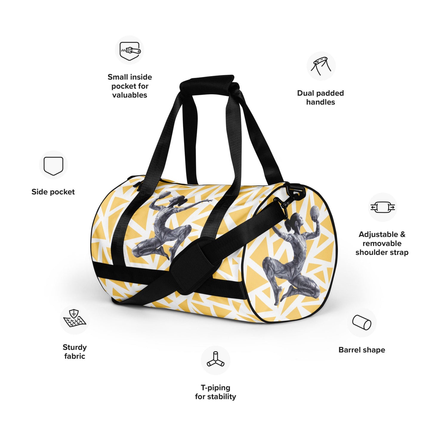 Sac de sport - Sac de Voyage – Léger, Résistant et Spacieux, Idéal pour Gym, Weekends ou Voyages - cadeau, anniversaire, Noël