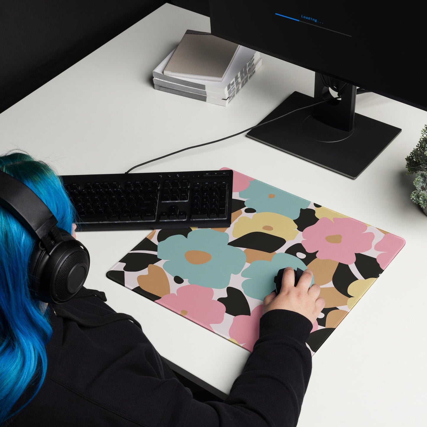 Tapis de Souris Gaming XXL - design minimaliste - surface lisse, base antidérapante, grand format, confortable, durable - Accessoire bureau