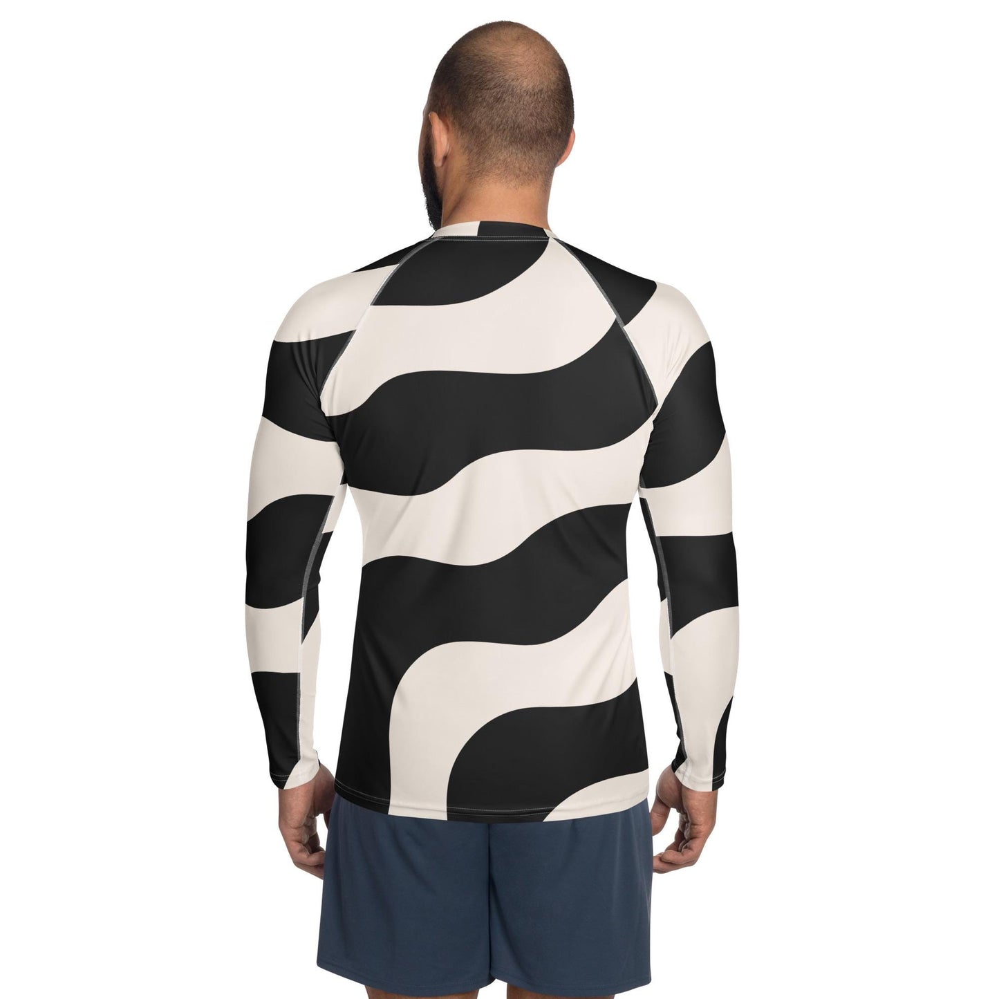 Rash Guard pour Homme en Polyester Recyclé – T-shirt de Compression à manches longues - Durable et écoresponsable, Anti-UV, Séchage Rapide