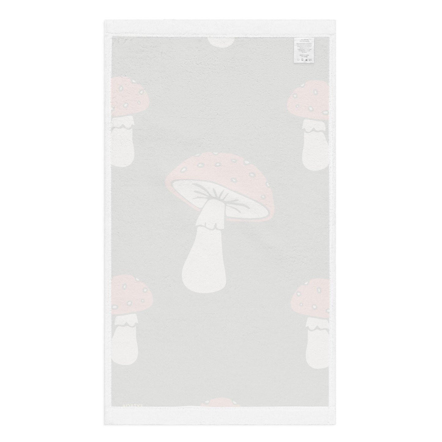 Essuie main en coton – Tissu doux, Absorbant, Personnalisable – Cuisine, Salle de bain, Cadeau Unique - Design Minimaliste Champignons