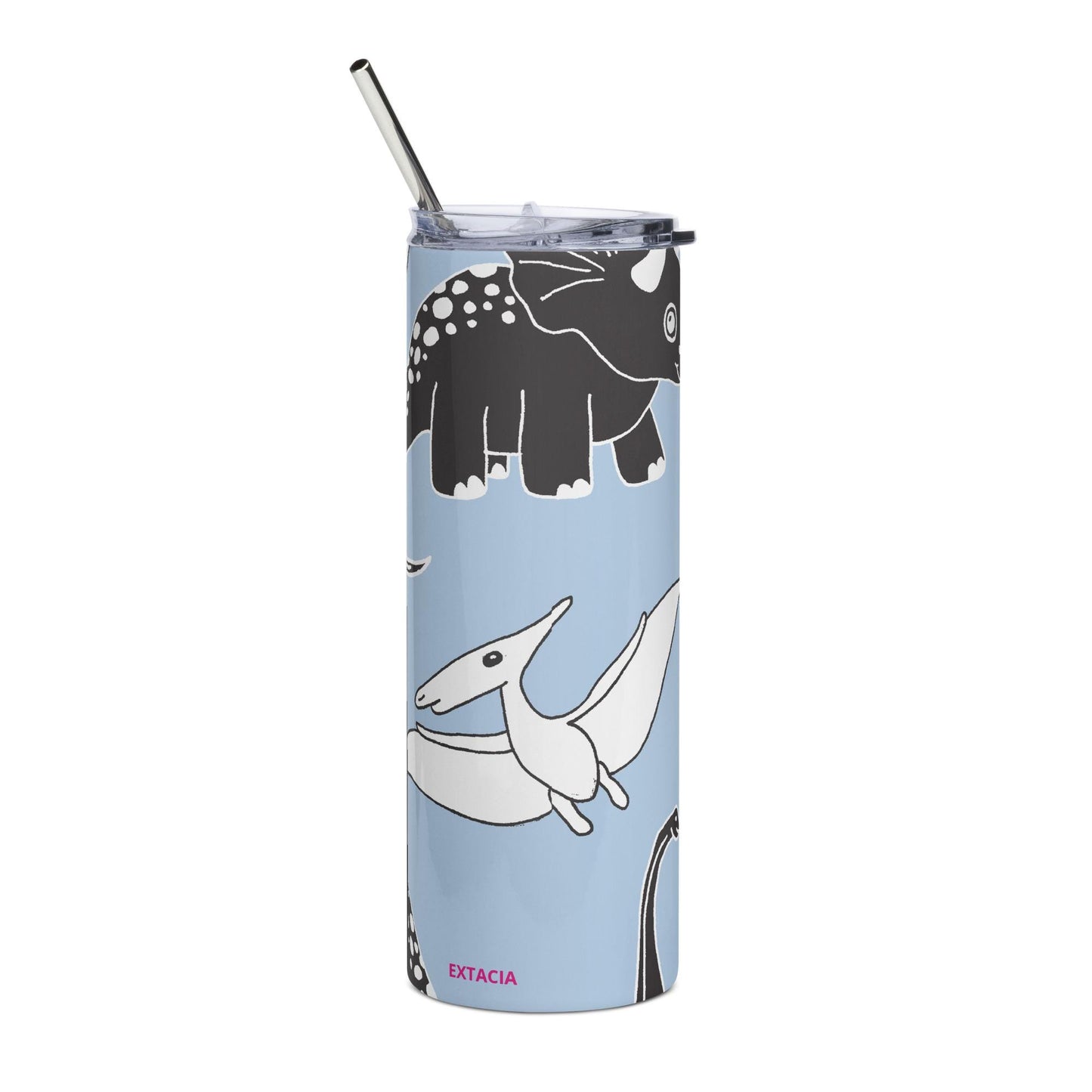 Mug isotherme inox - Gobelet en Acier Inoxydable – Design dinosaure - Mug de Voyage Durable, Étanche, Élégant - Boissons Chaudes et Froides