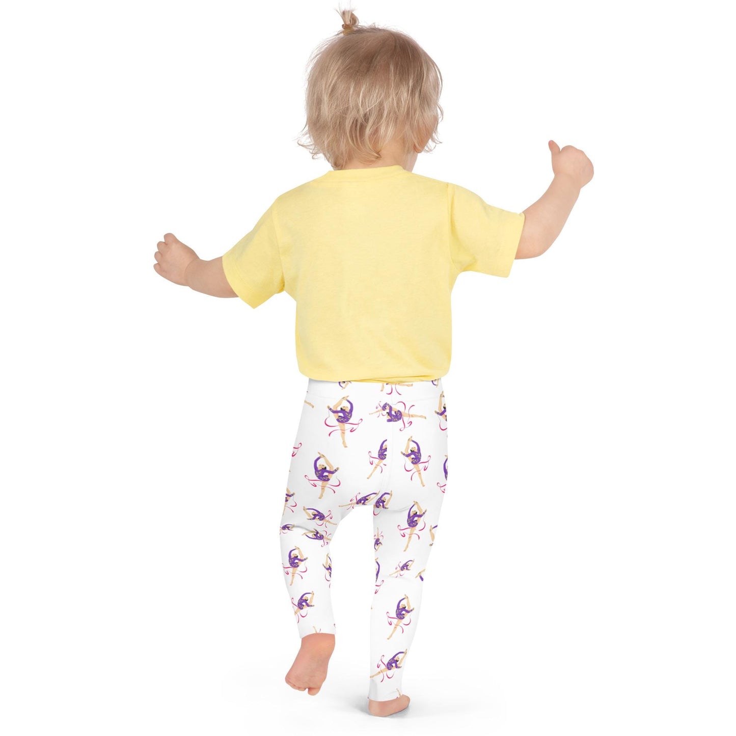 Leggings Bébé et Petite Fille - Confortable, Doux et Extensible - quotidien, sport, urbain, école, cadeau – Design Danseuse Gymnaste