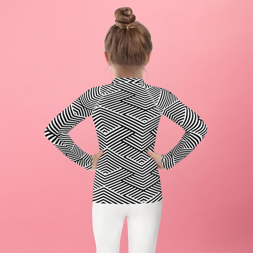 Rash Guard – T-Shirt de Compression pour Bébé et Petite Fille, Séchage Rapide et Protection UV - Natation, nage, Sport, Surf, gymnastique