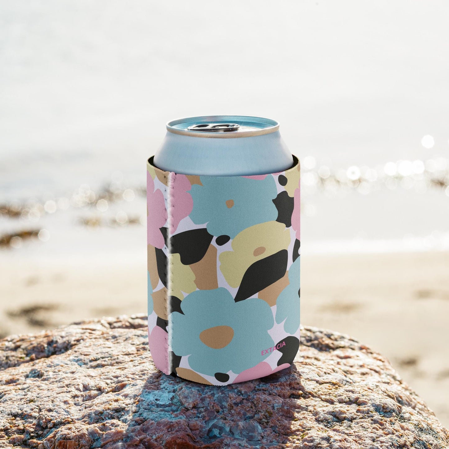 Housse Isotherme, Manchon Refroidisseur - Protection pour Boisson Bouteille canette – étui anti-condensation réutilisable - Design Florale