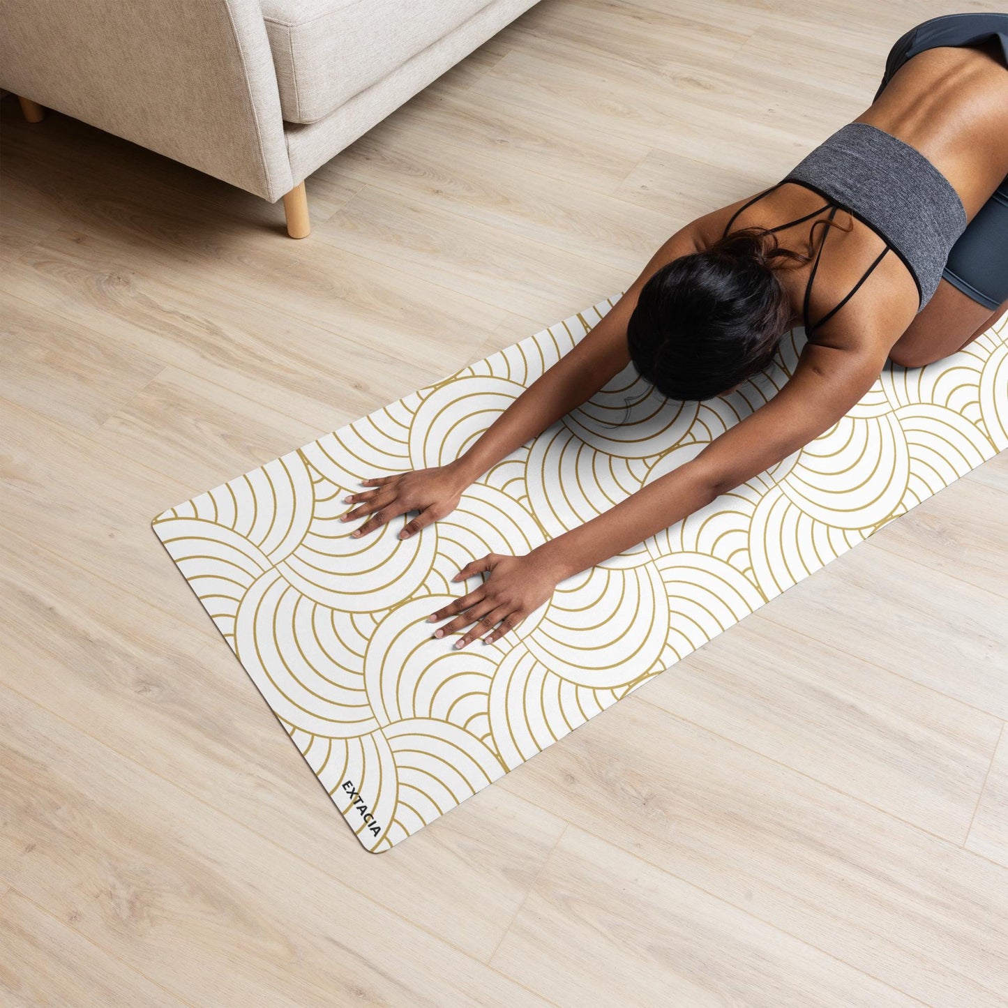 Tapis de sport - Tapis de Yoga - Antidérapant en Microfibre – Léger, Écologique et Durable - Pilates, Fitness, entrainement – cadeau