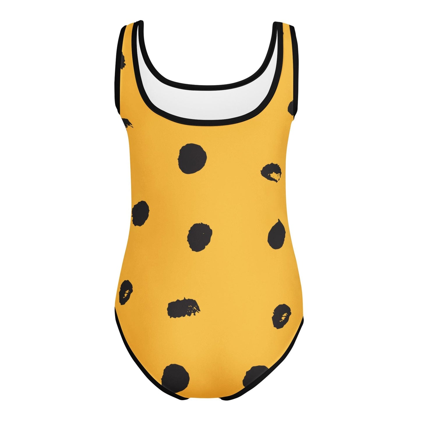 Maillot de bain 1 pièce pour petite fille – Jaune & Noir – Confort, maintien & séchage rapide – Imprimé Animal
