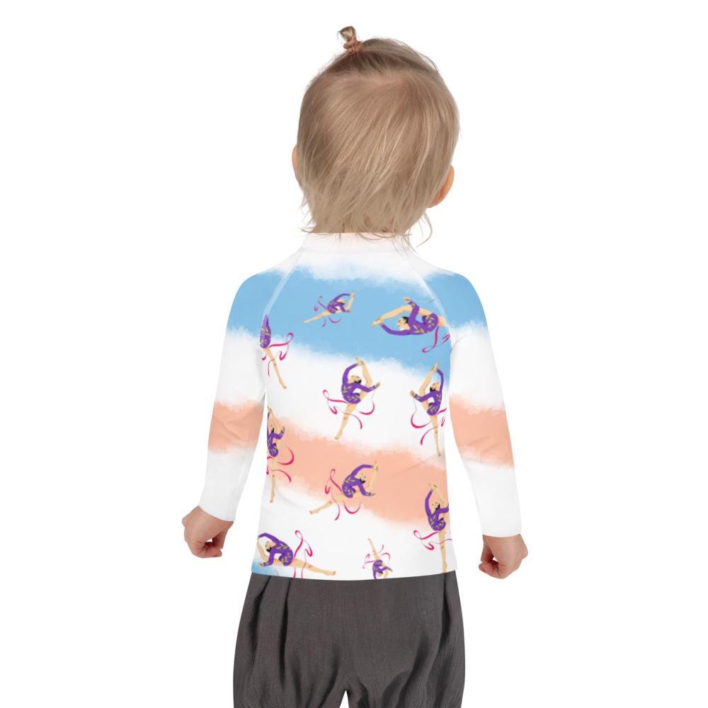 Rash Guard – T-Shirt de Compression pour Bébé et Petite Fille, Séchage Rapide et Protection UV - Natation, nage, Sport, Surf, gymnastique