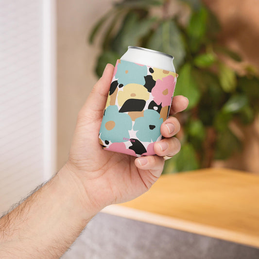 Housse Isotherme, Manchon Refroidisseur - Protection pour Boisson Bouteille canette – étui anti-condensation réutilisable - Design Florale