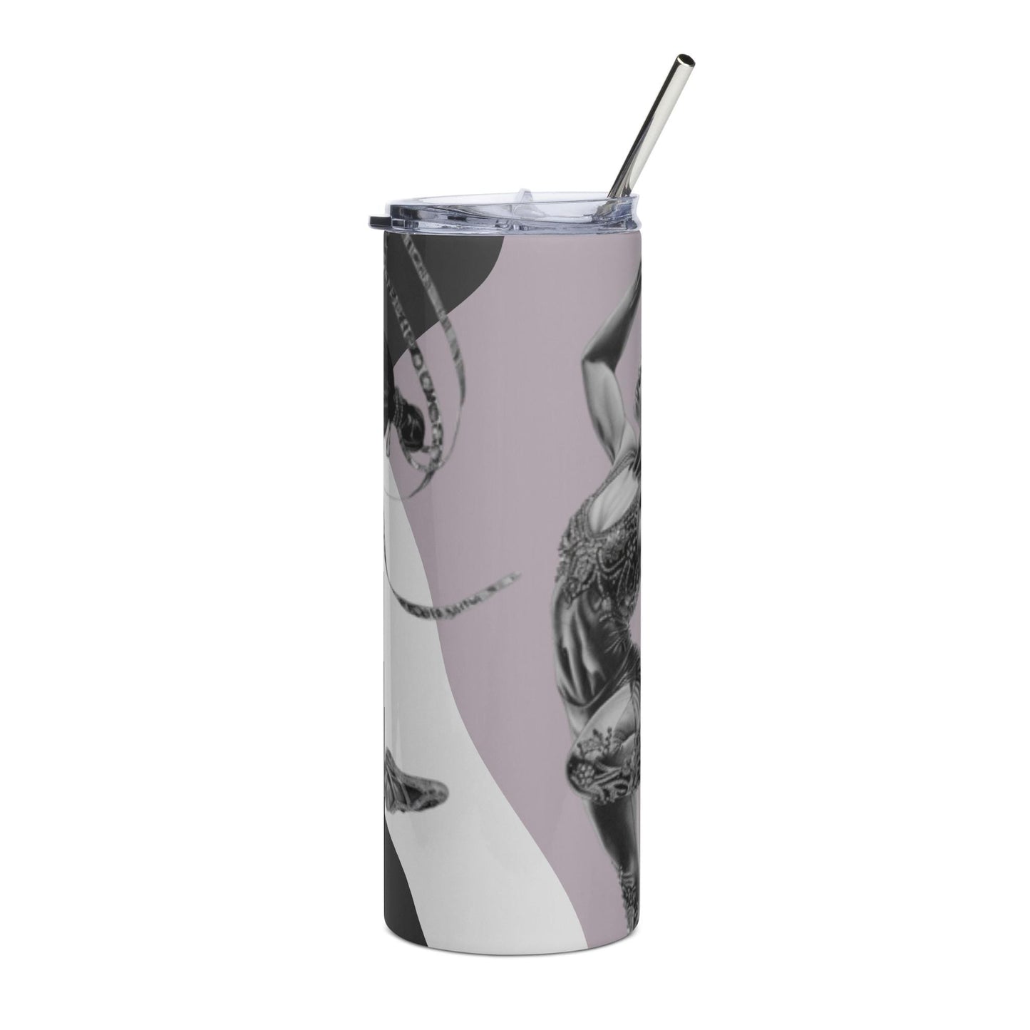 Mug isotherme inox - Gobelet en Acier Inoxydable – Design Danseuse Gymnaste - Mug de Voyage Durable, Étanche - Boissons Chaudes, Froides