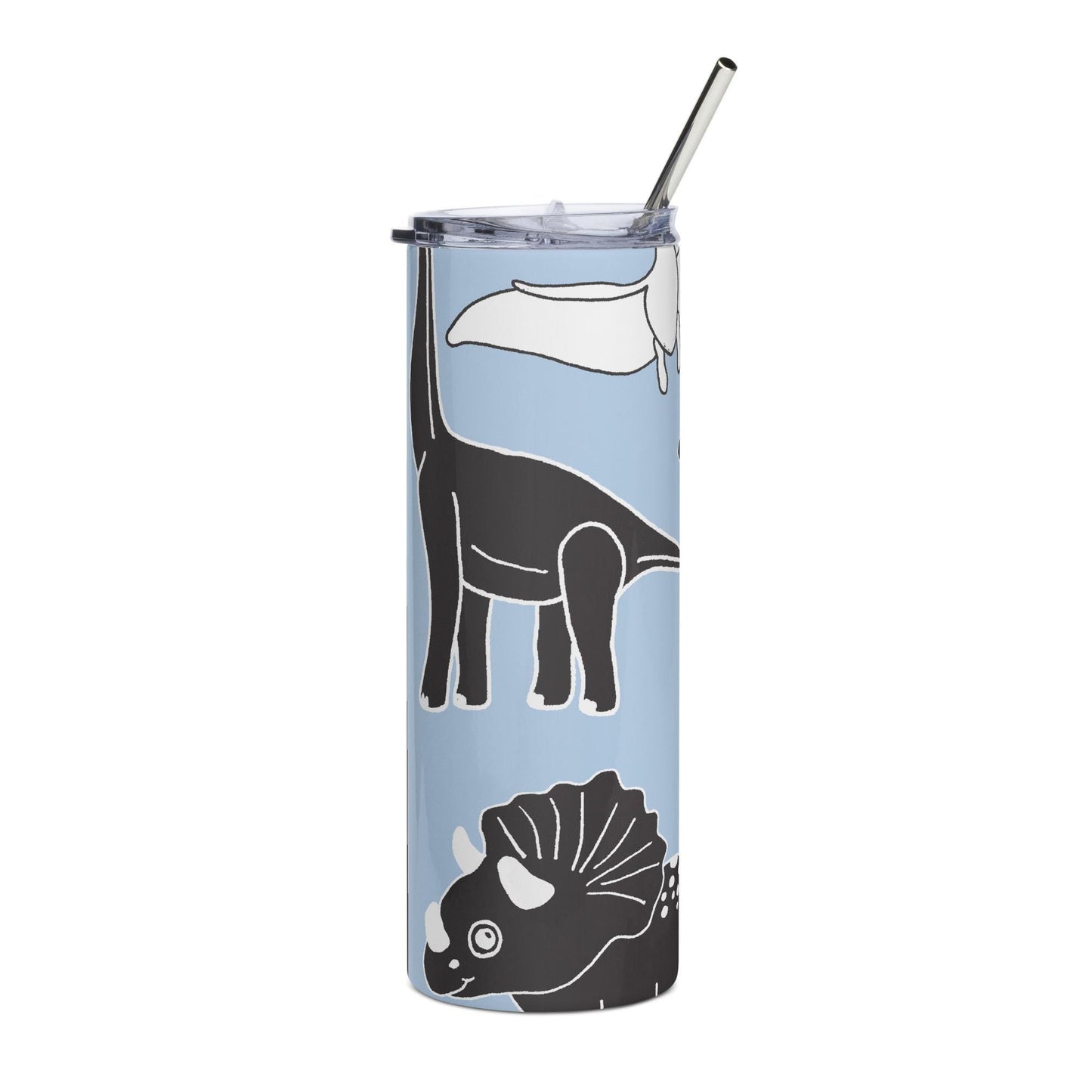 Mug isotherme inox - Gobelet en Acier Inoxydable – Design dinosaure - Mug de Voyage Durable, Étanche, Élégant - Boissons Chaudes et Froides