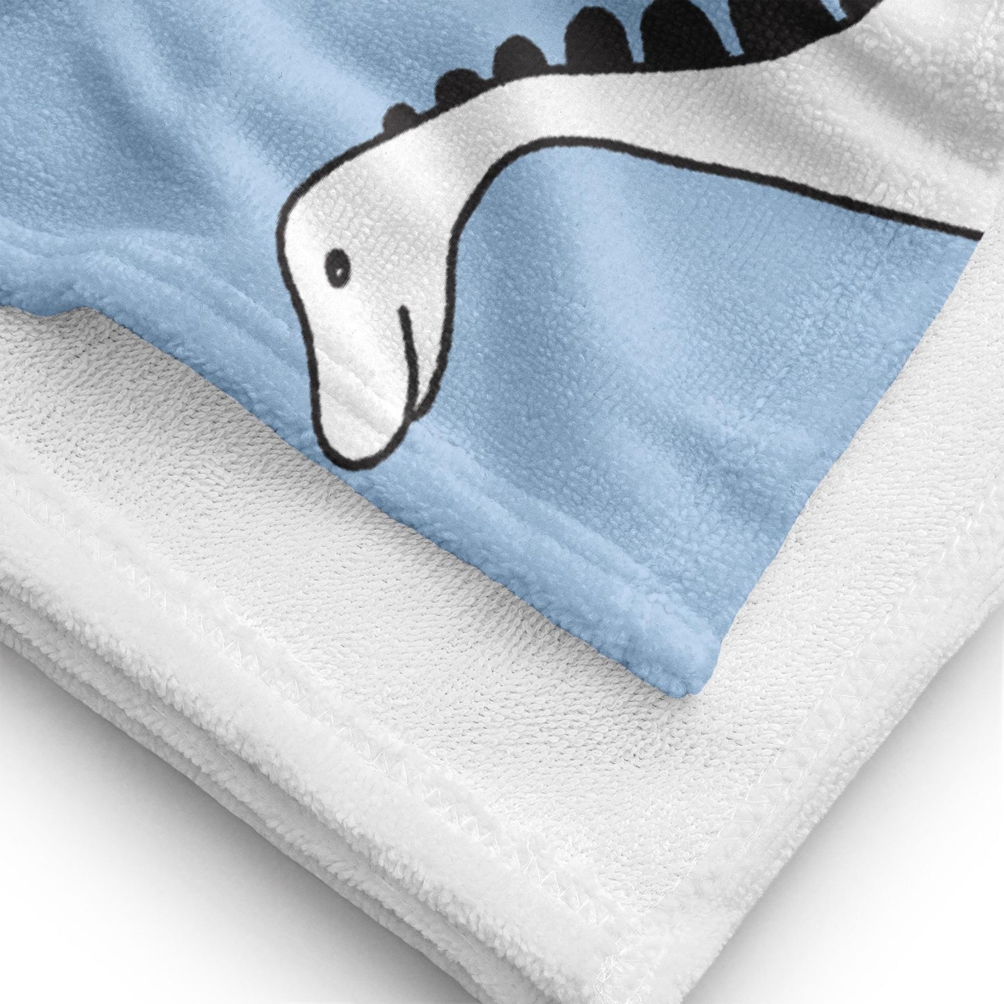 Serviette de Bain et de Plage en Coton – Douce, Absorbante et Compacte - Voyage, Sport, Piscine surf, cadeau - Design dinosaure