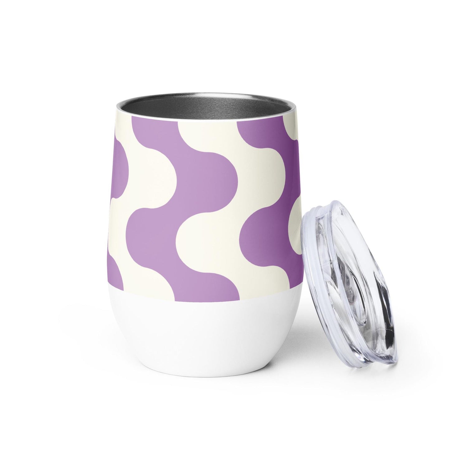 Mug Isotherme Inox - Petit Thermos Isotherme en Acier Inoxydable – Design Graphique - Mug de Voyage, Gobelet à Vin, Café, Thé, Étanche