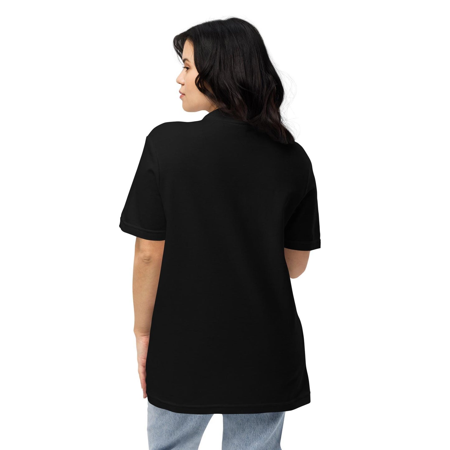 Polo piqué pour Femme 100% Coton - Motif Brodé sur la poitrine - coupe classique, haut casual, élégant, tenue décontractée, cadeau