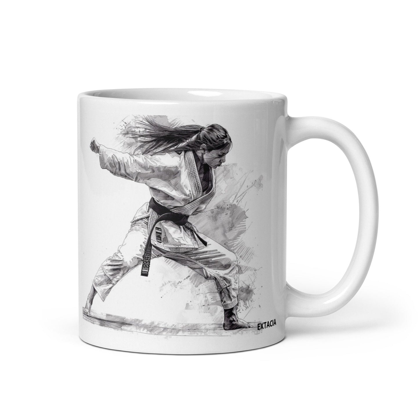 Mug en Céramique – 11, 15 et 20 oz - Tasse Design et Élégante - Design Arts Martiaux - Personnalisable - cadeau, bureau, déco cuisine