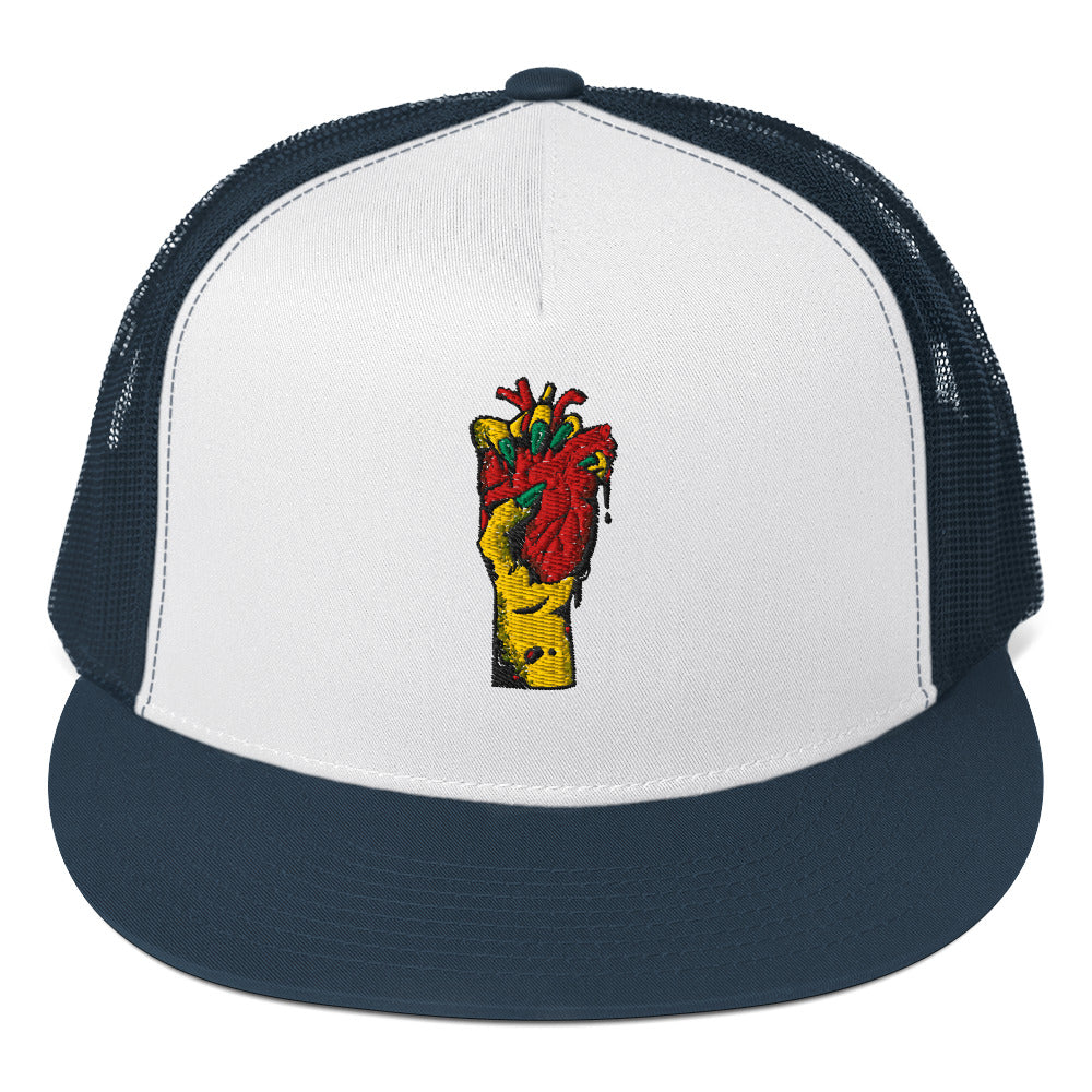 Casquette trucker unisexe Minimaliste – Maille filet respirante, motif brodé – Coeur Déjà Pris