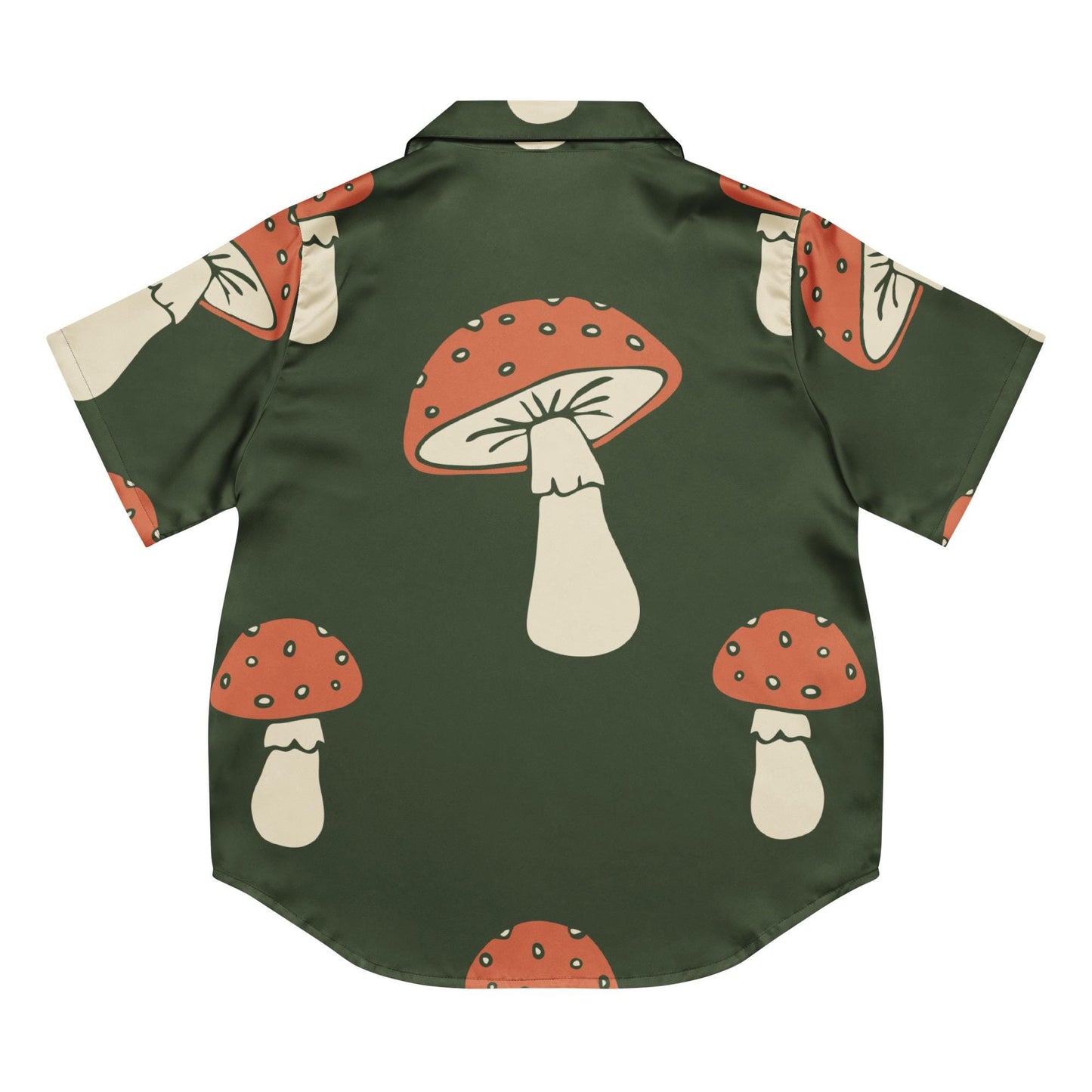 Chemisier de pyjama pour femme - Vert Champignon – Manches courtes - Léger, doux et confortable