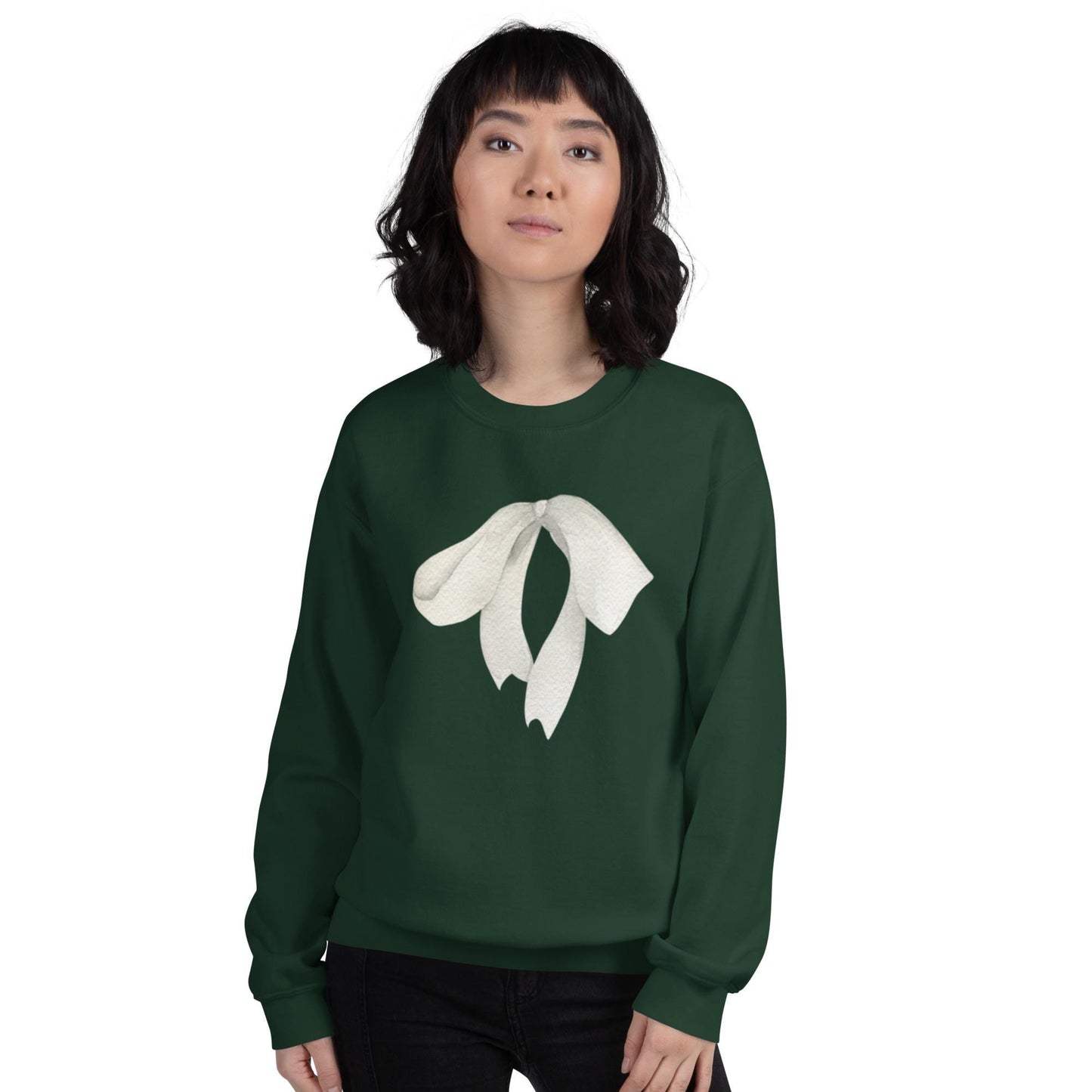 Sweat Minimaliste pour Femme à Col Rond en Coton - Pull Personnalisable, doux, coupe classique, confortable tendance - cadeau d'anniversaire