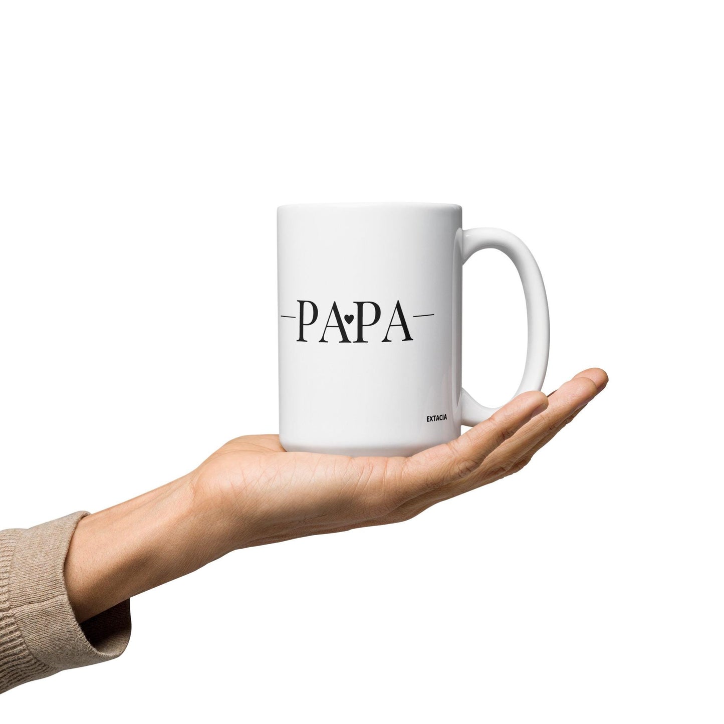 Mug en Céramique - design Mention PAPA – 11, 15 et 20 oz - Tasse Personnalisable - cadeau, bureau, déco cuisine anniversaire fêtes des pères