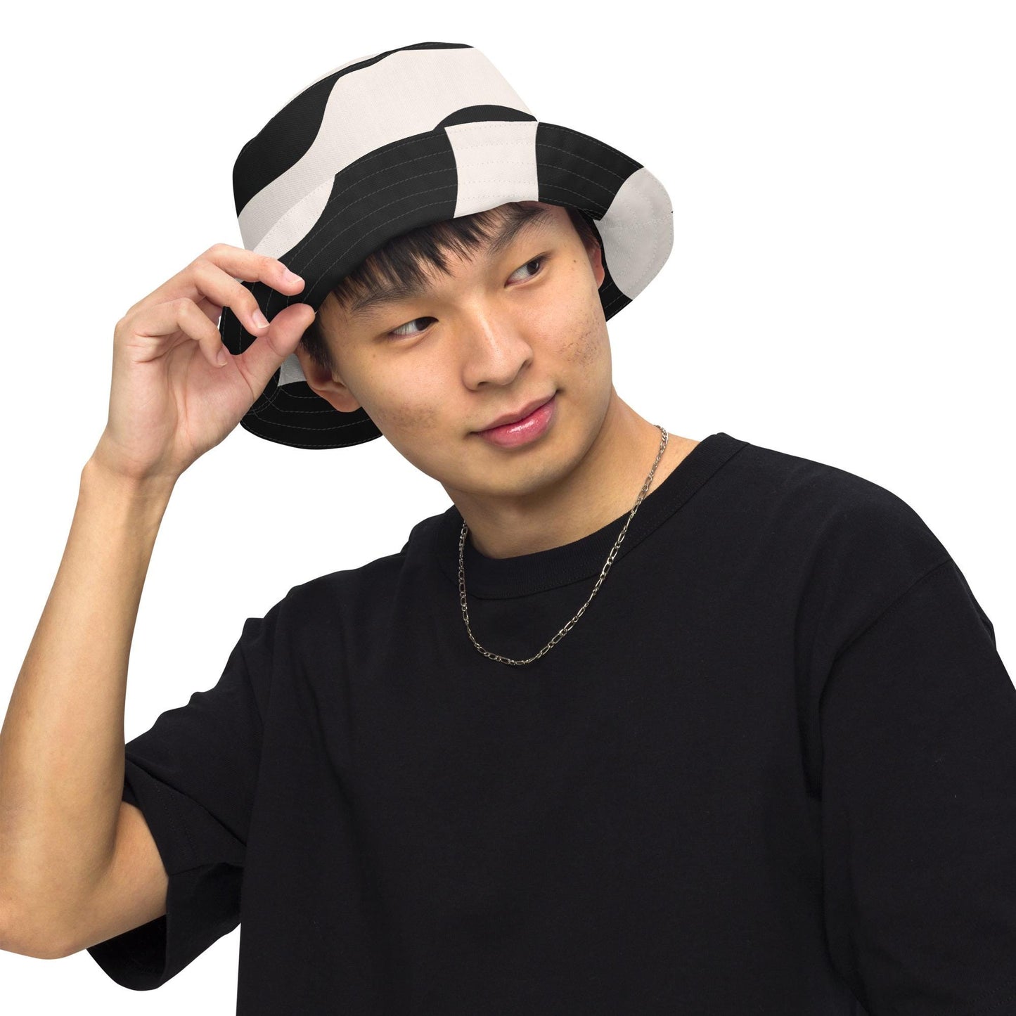 Bob Réversible Unisexe – Chapeau Minimaliste - Stylé léger, accessoire mode d’été pour adultes, Streetwear, cadeau - Design Graphique