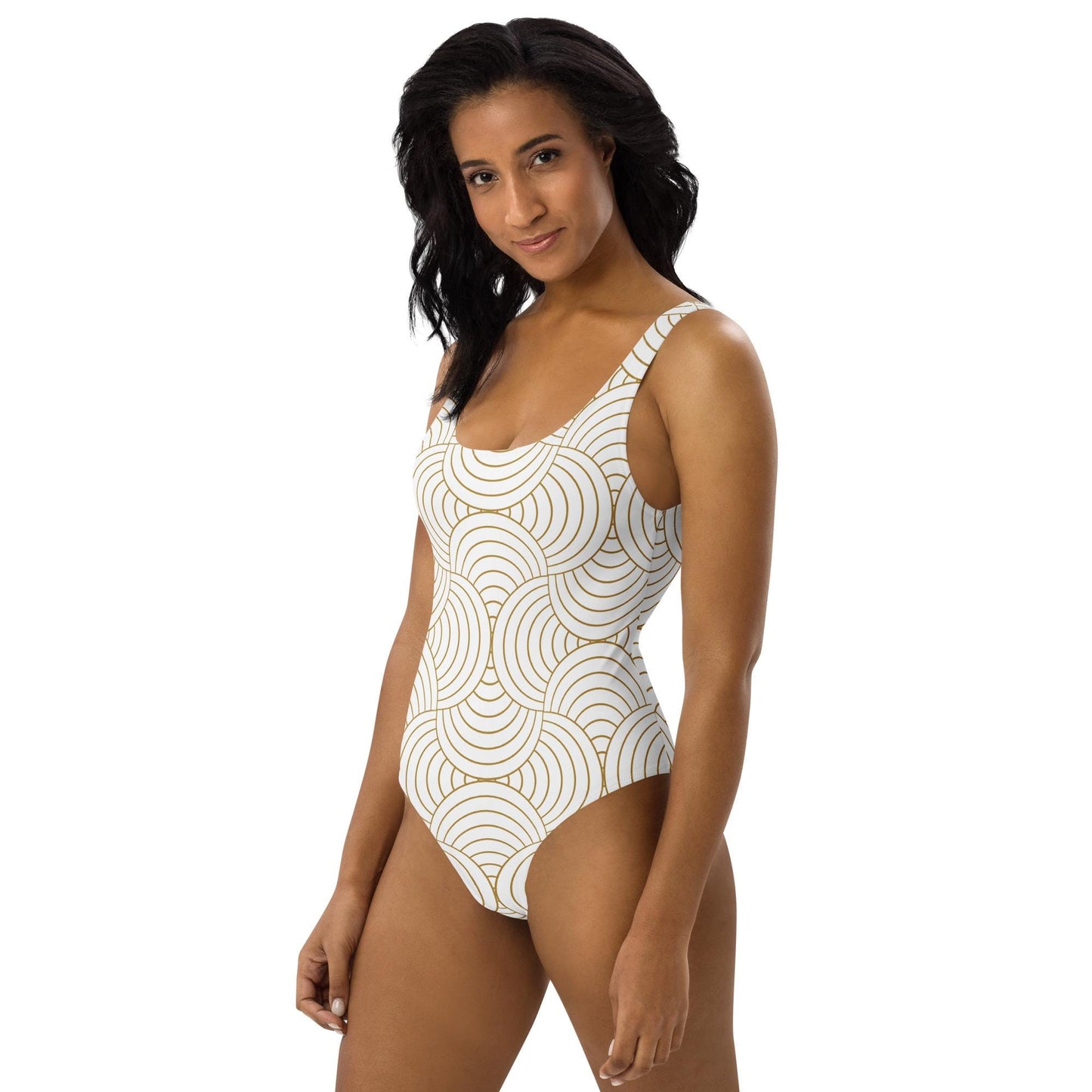 Maillot de Bain une Pièce pour Femme – Élégant et Confortable - Plage, Piscine, Vacances, bain, surf - Cadeau - Design Minimaliste Graphique
