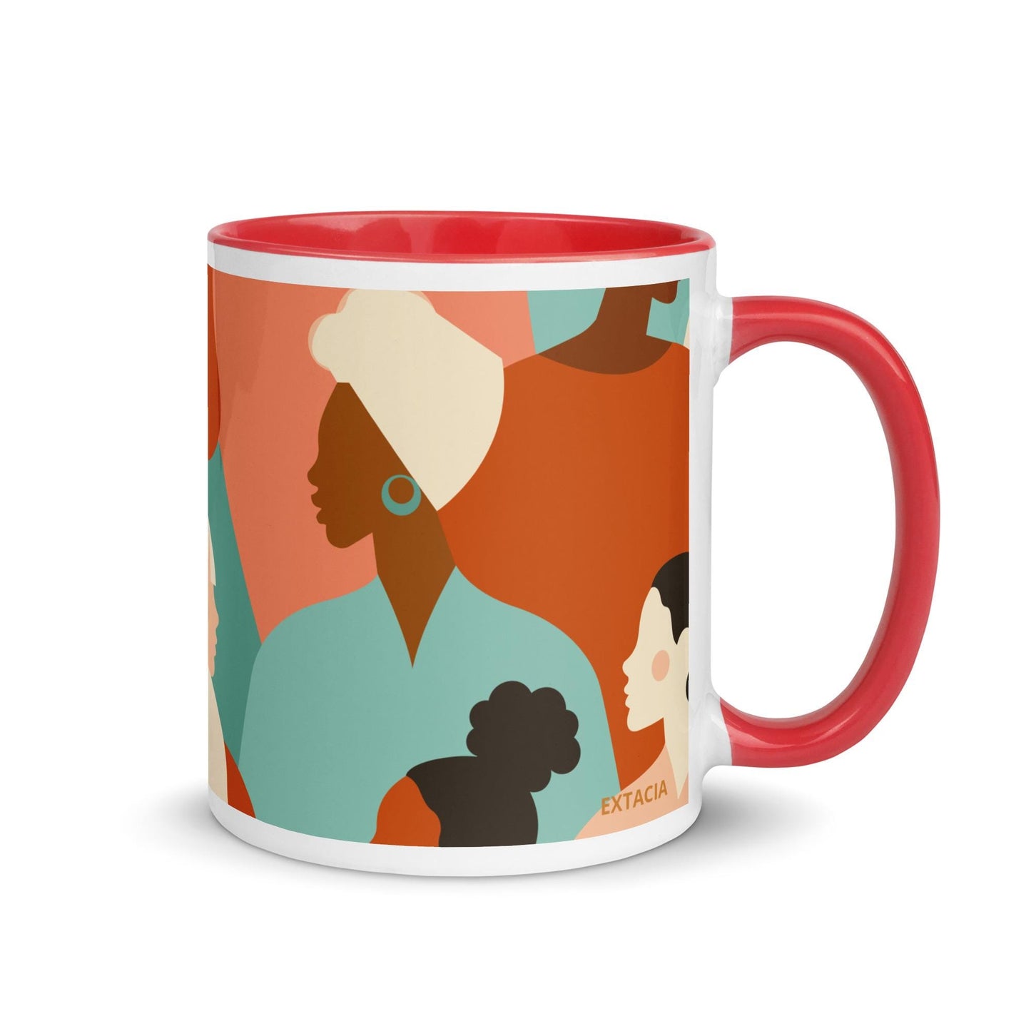 Mug à Intérieur Coloré – Tasse en Céramique Élégante, Idéale pour Café, Thé ou Chocolat Chaud - cuisine, cadeau, Noël, anniversaire, bureau