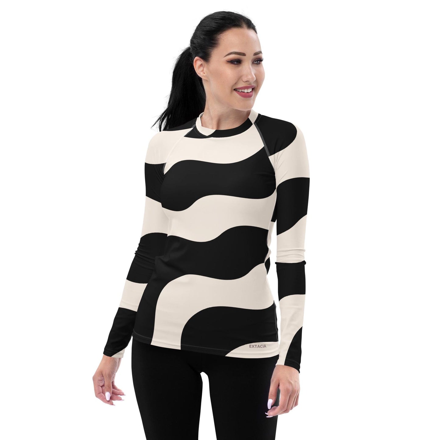Rash Guard pour Femme – T-shirt de Compression Anti-UV, Séchage Rapide, Sport, Natation, Fitness, Surf, gymnastique, cadeau d'anniversaire