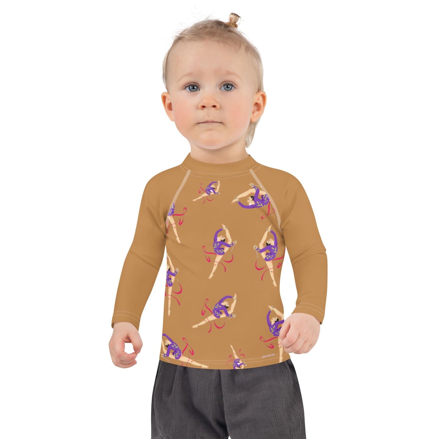 Rash Guard – T-Shirt de Compression pour Bébé et Petite Fille, Séchage Rapide et Protection UV - Natation, nage, Sport, Surf, gymnastique