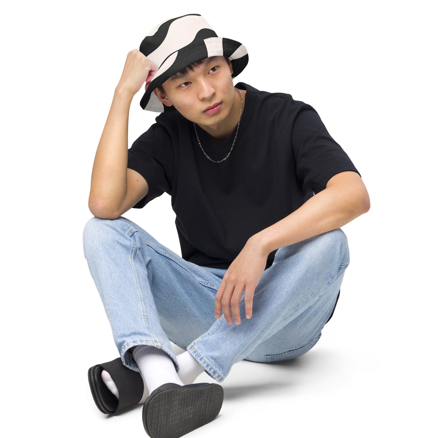 Bob Réversible Unisexe – Chapeau Minimaliste - Stylé léger, accessoire mode d’été pour adultes, Streetwear, cadeau - Design Graphique