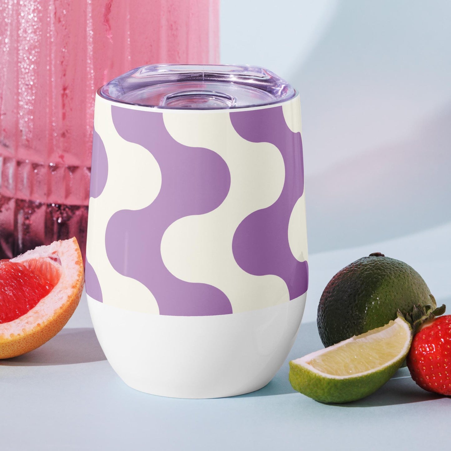 Mug Isotherme Inox - Petit Thermos Isotherme en Acier Inoxydable – Design Graphique - Mug de Voyage, Gobelet à Vin, Café, Thé, Étanche
