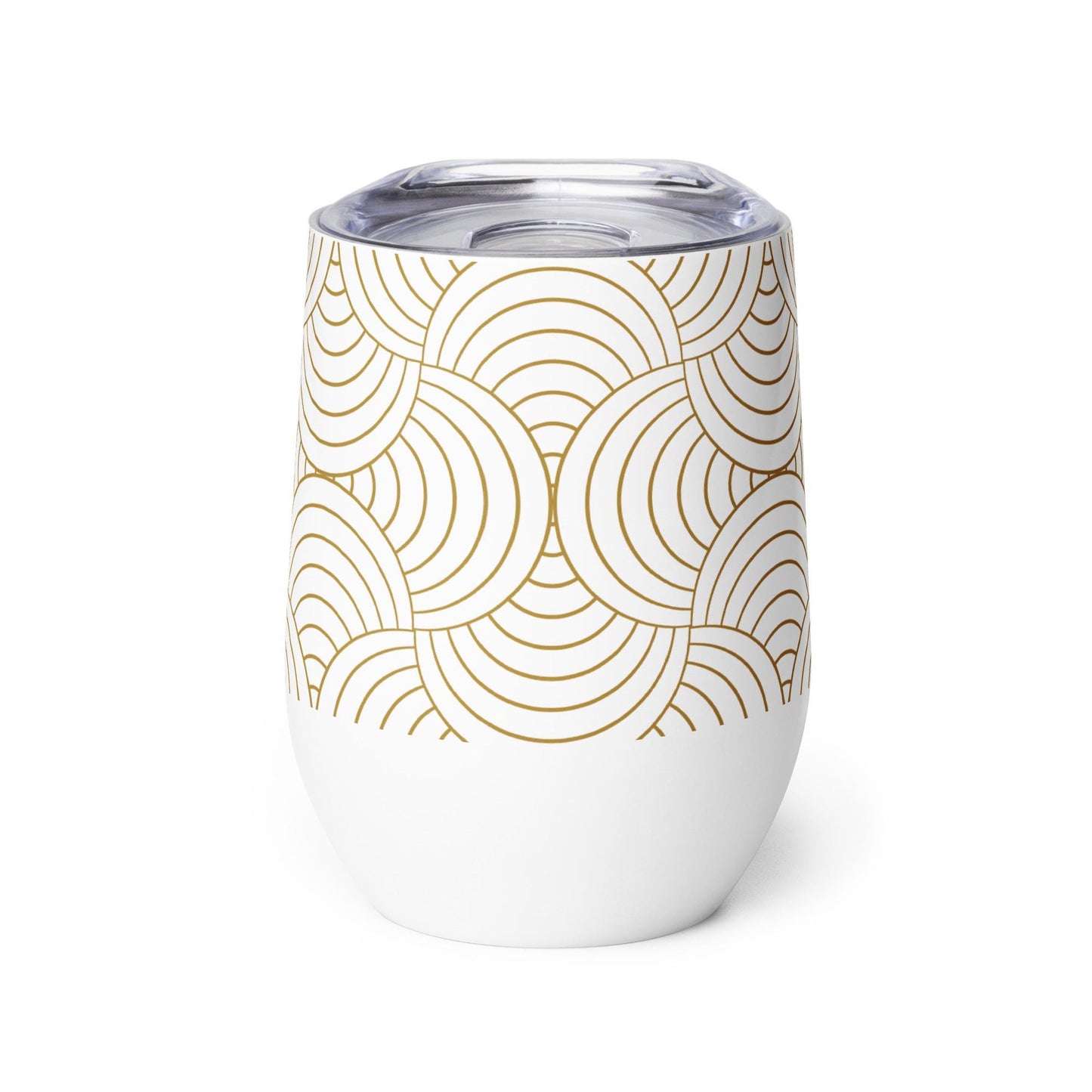 Mug Isotherme Inox - Petit Thermos Isotherme en Acier Inoxydable – Design Graphique - Mug de Voyage, Gobelet à Vin, Café, Thé, Étanche