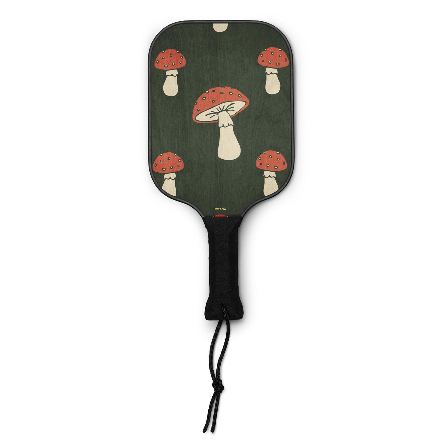Kit de Pickleball - Ensemble Complet de 2 Raquettes en bois + 2 Balles + Sac de transport – Robustes - Design Minimaliste Champignons
