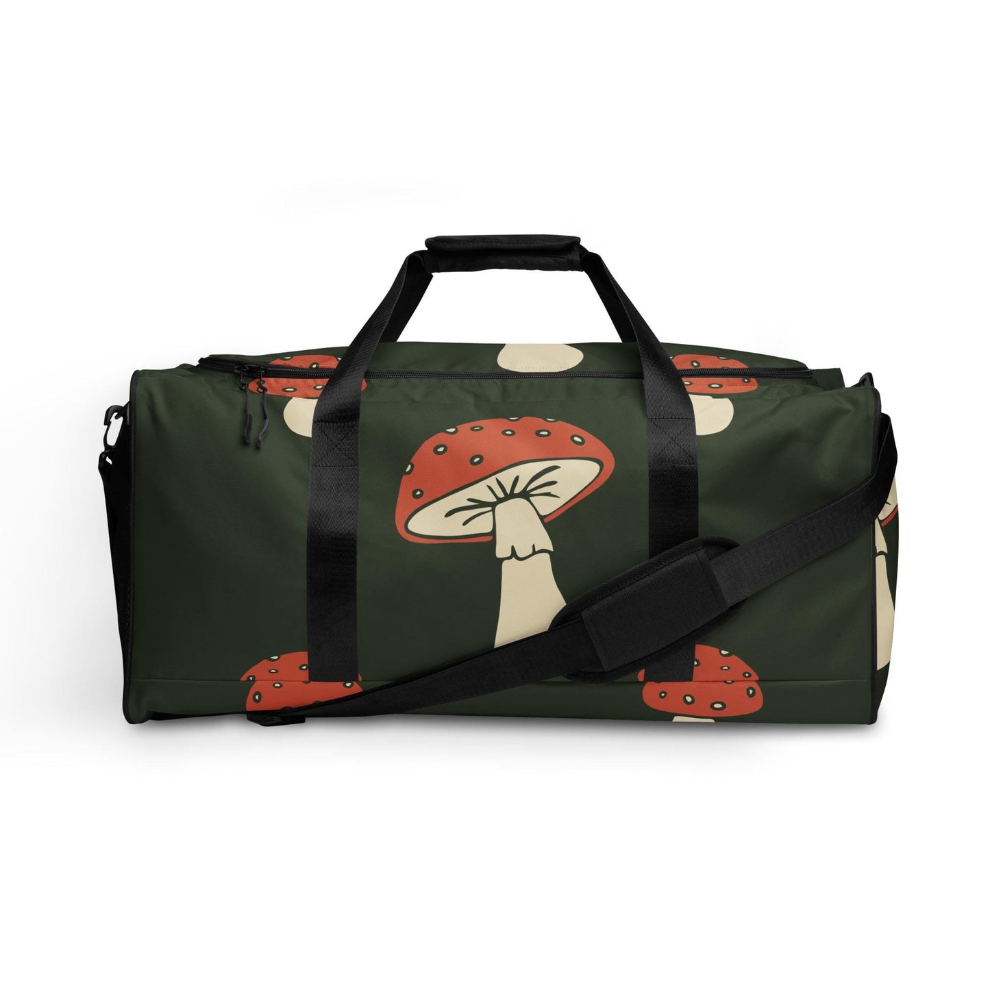 Sac de Voyage Grand Format - Sac de sport - Léger, Spacieux et Résistant - Weekends, Gym - cadeau - Design Minimaliste Champignons
