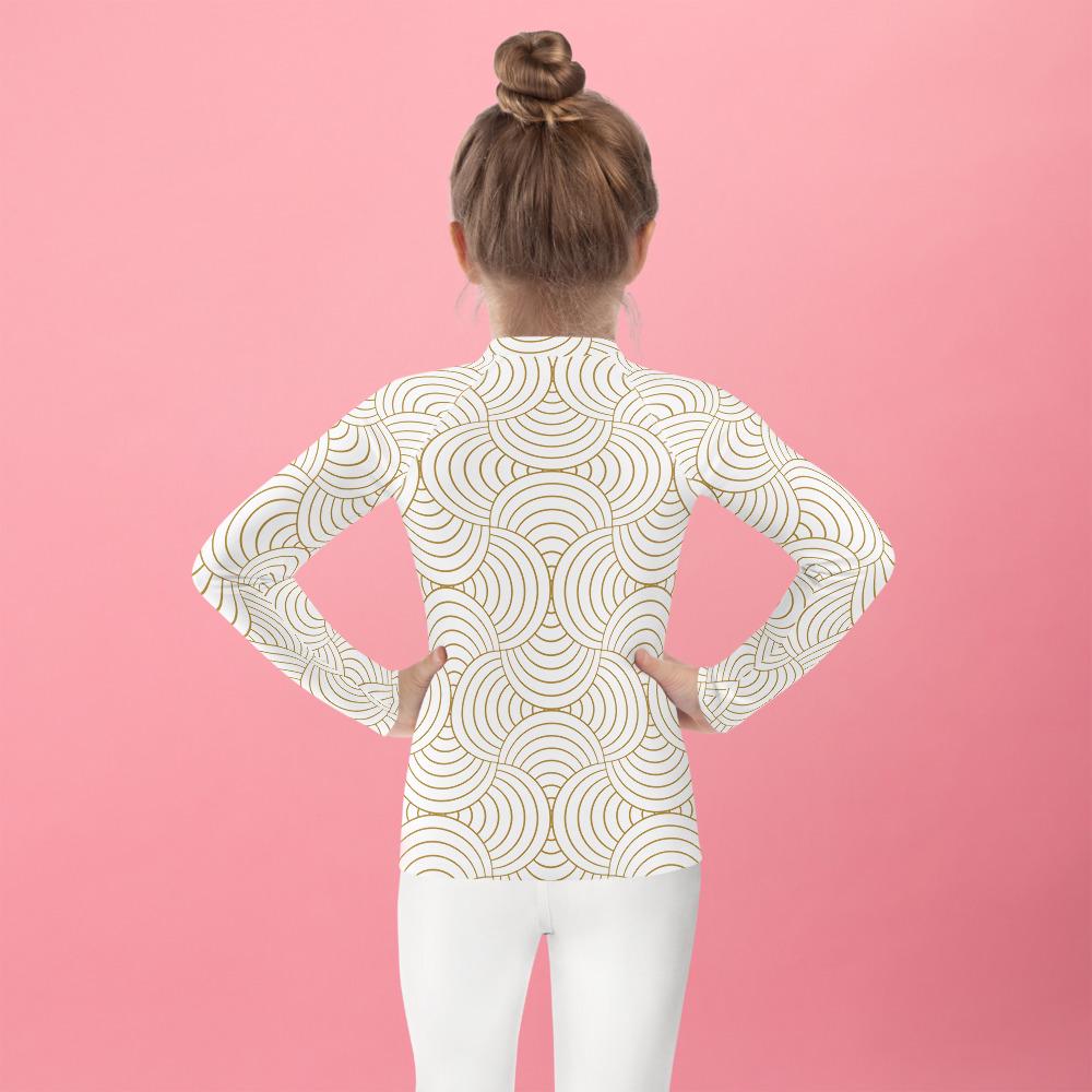 Rash Guard – T-Shirt de Compression pour Bébé et Petite Fille, Séchage Rapide et Protection UV - Natation, nage, Sport, Surf, gymnastique