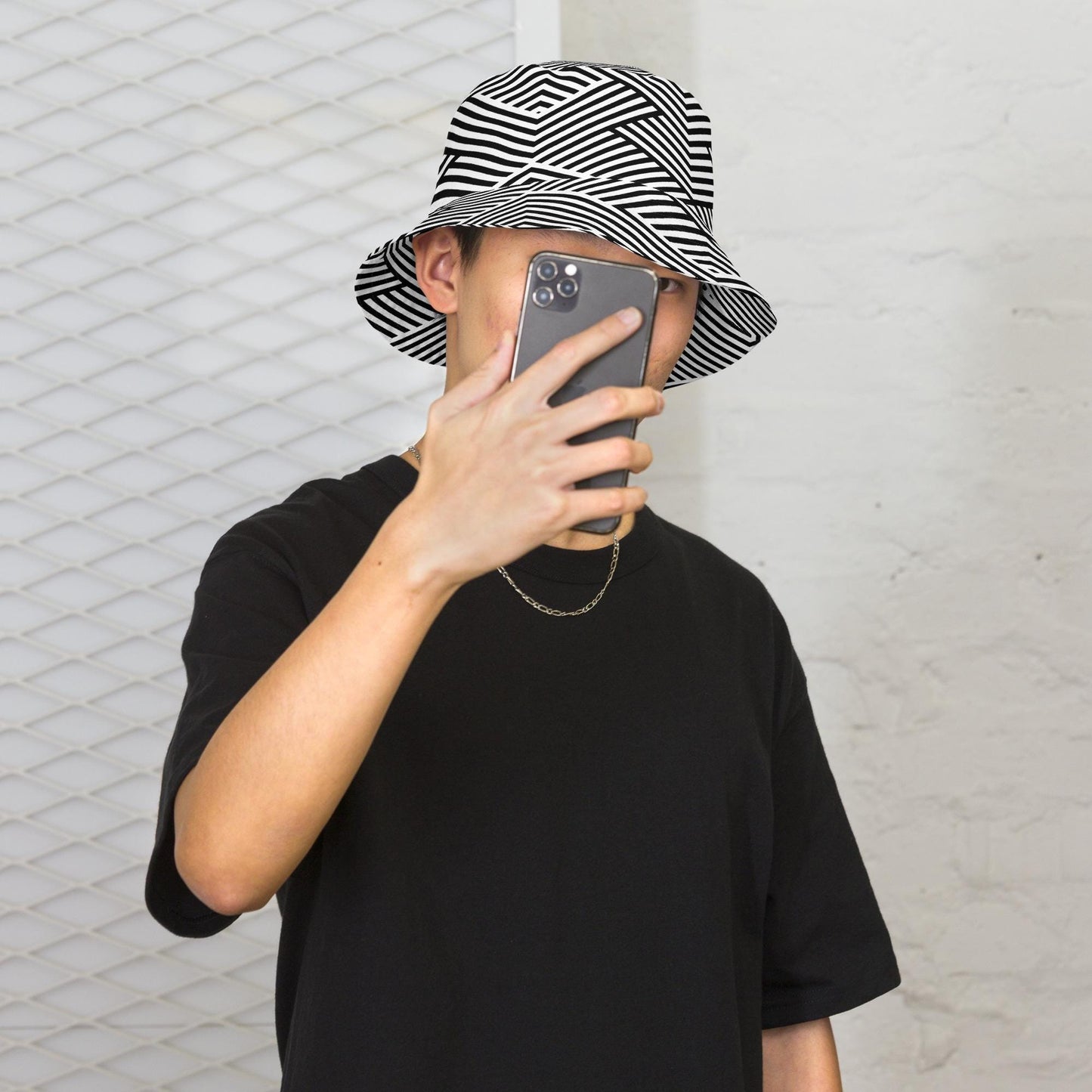 Bob Réversible Unisexe – Chapeau Minimaliste - Stylé léger, accessoire mode d’été pour adultes, Streetwear, cadeau - Design Graphique