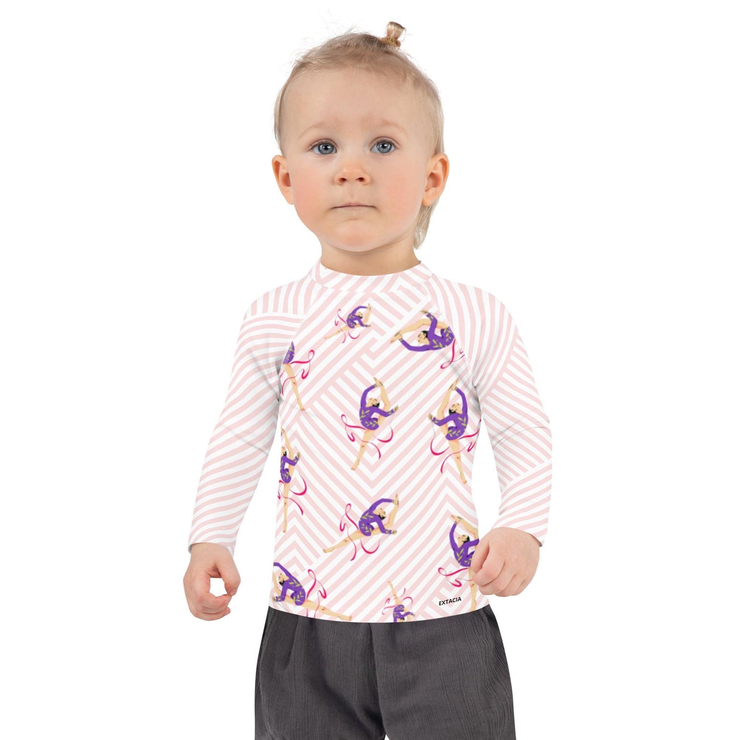 Rash Guard – T-Shirt de Compression pour Bébé et Petite Fille, Séchage Rapide et Protection UV - Natation, nage, Sport, Surf, gymnastique