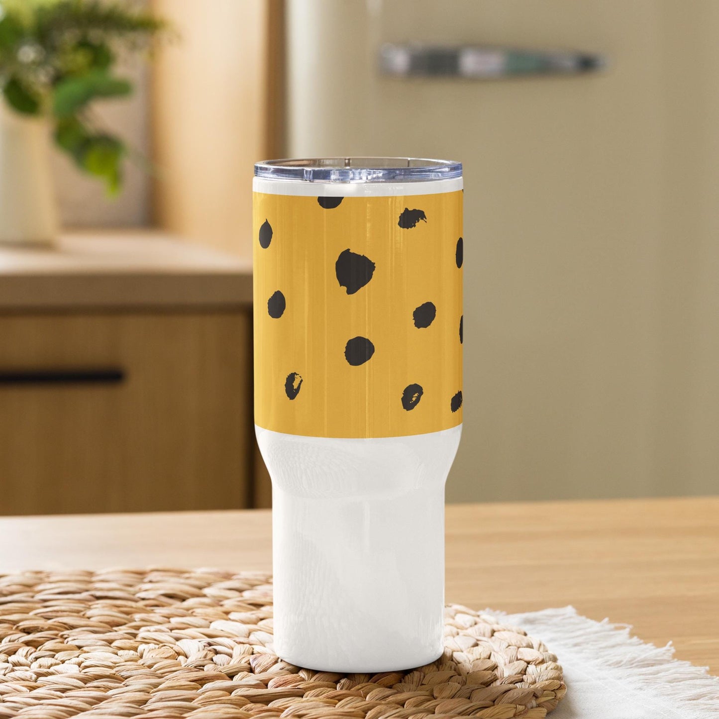Mug Isotherme Inox - Mug de Voyage Isotherme en Acier Inoxydable avec Anse â Design imprimĂ© animal - THERMOS, gobelet Durable LĂ©ger Ătanche